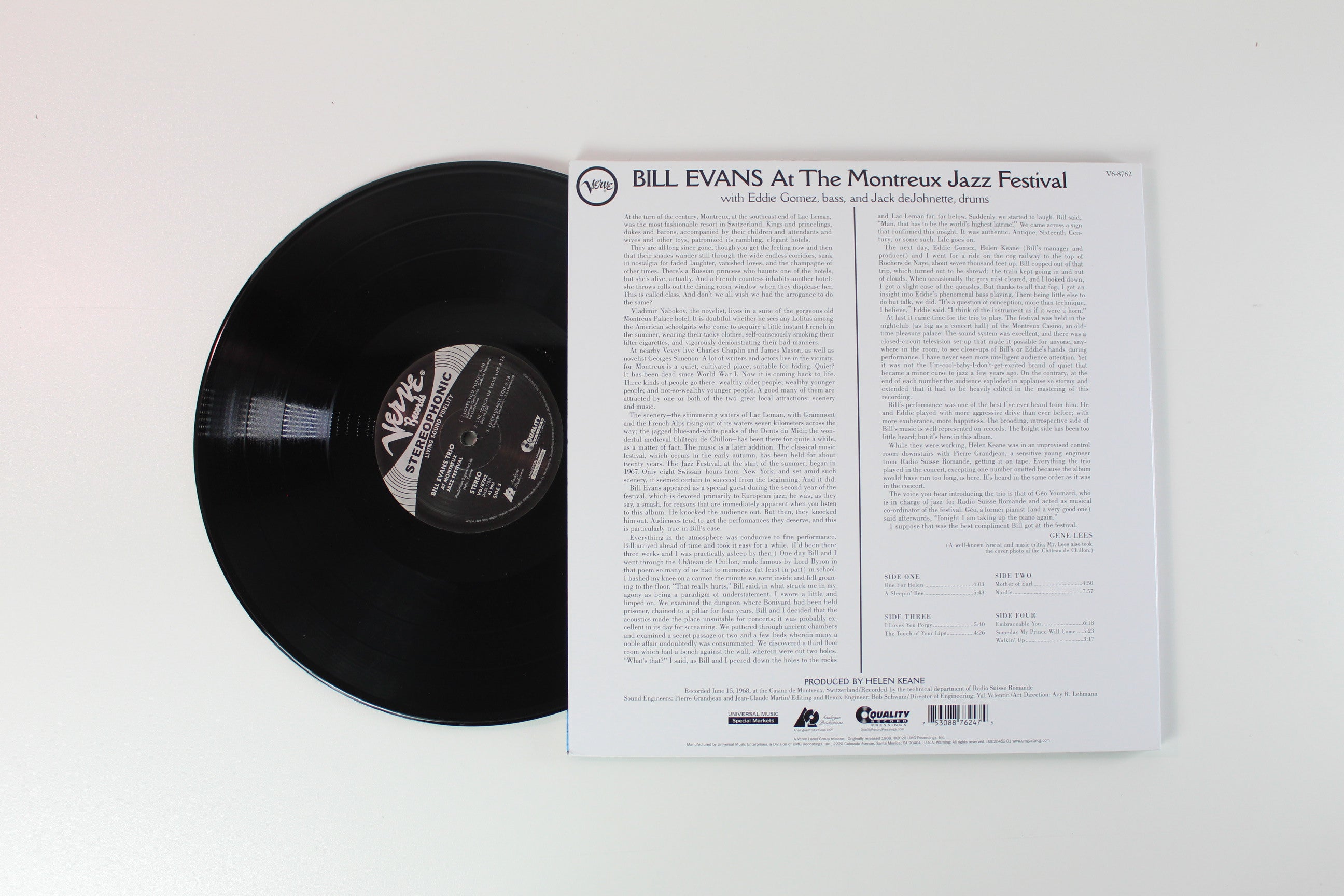 Bill Evans - At The Montreux Jazz Festival on Verve Analogue Productions 2 X 12" 45 RPM Reissue
