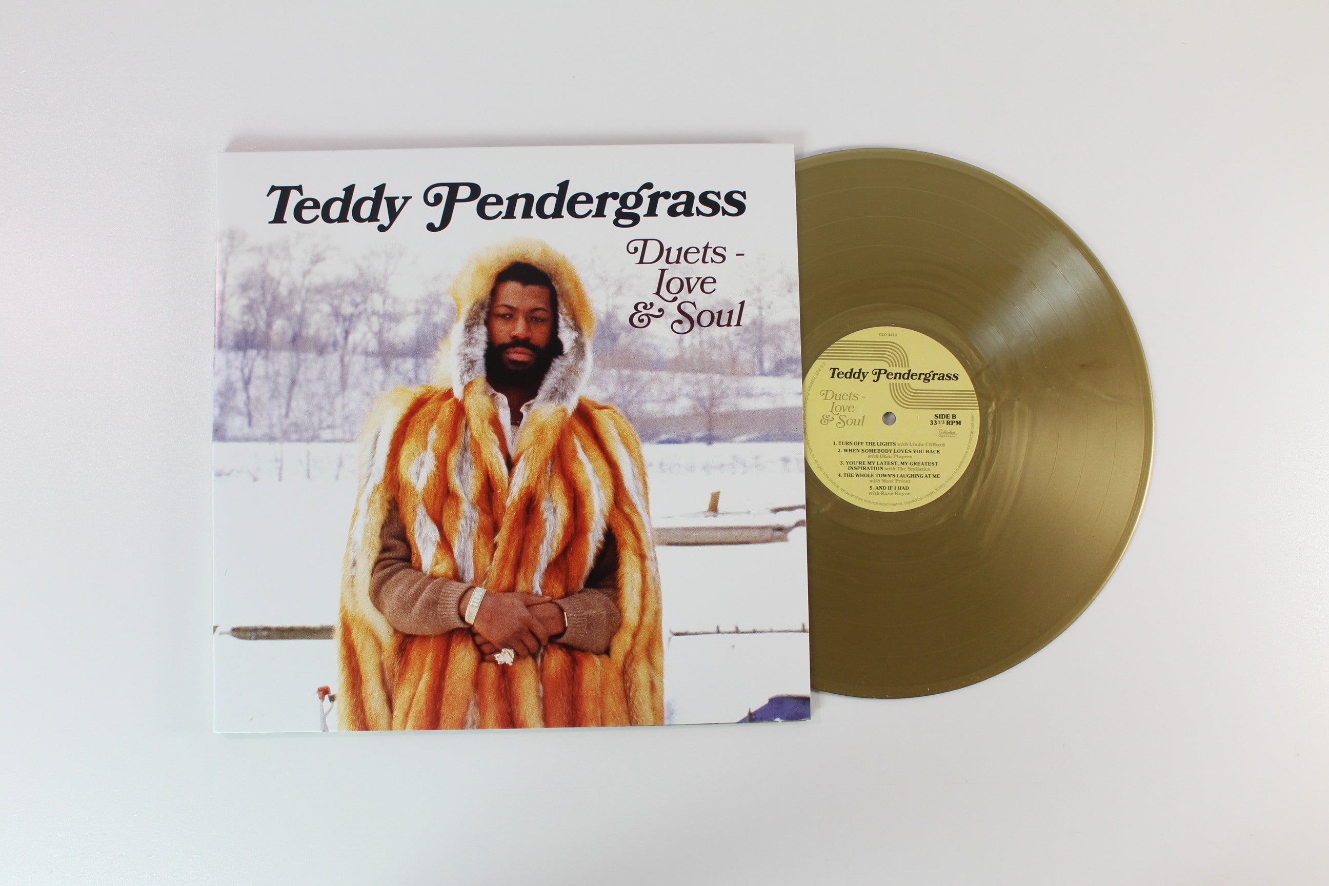 Teddy Pendergrass - Duets - Love & Soul on Goldenlane Records - Gold Vinyl
