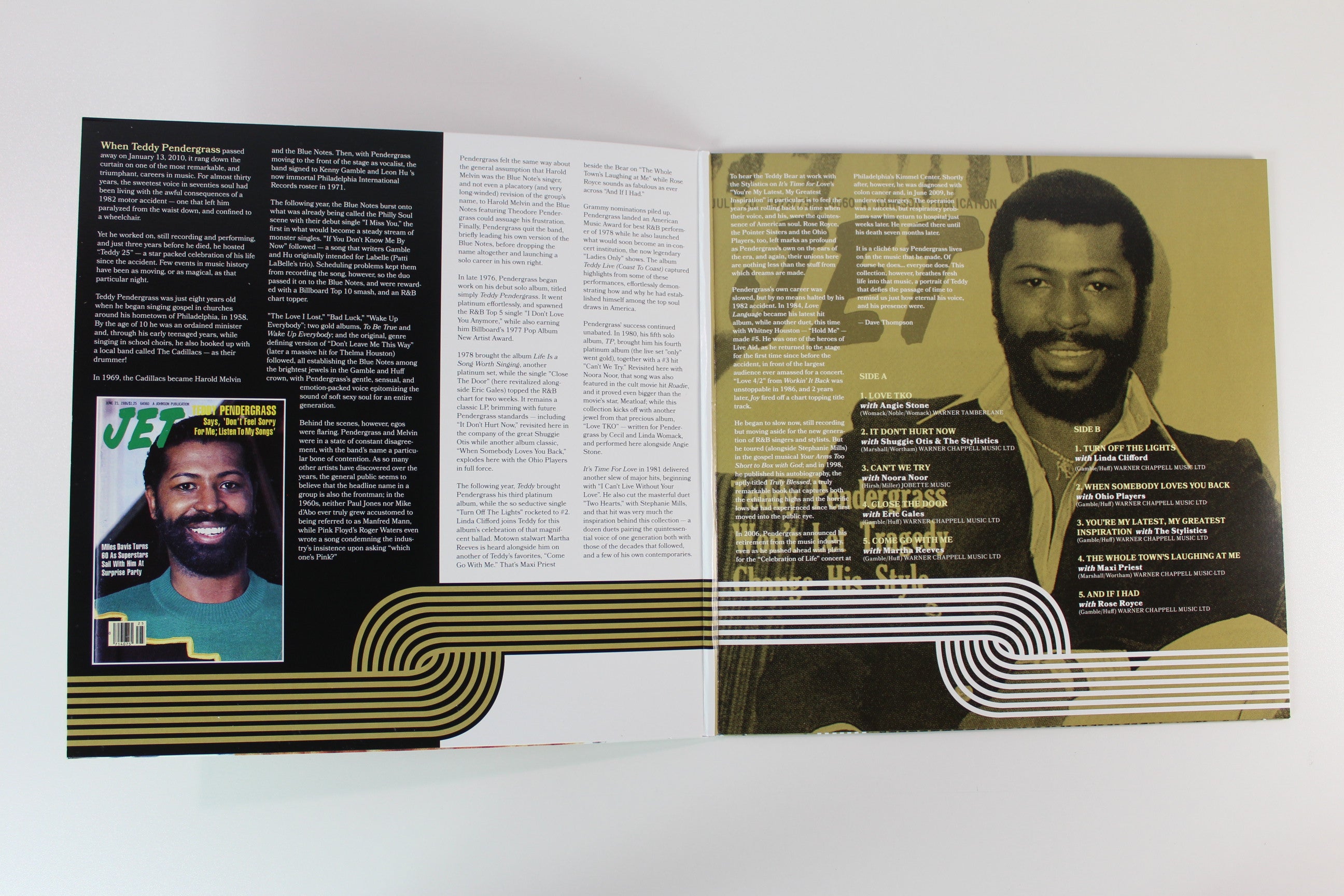 Teddy Pendergrass - Duets - Love & Soul on Goldenlane Records - Gold Vinyl