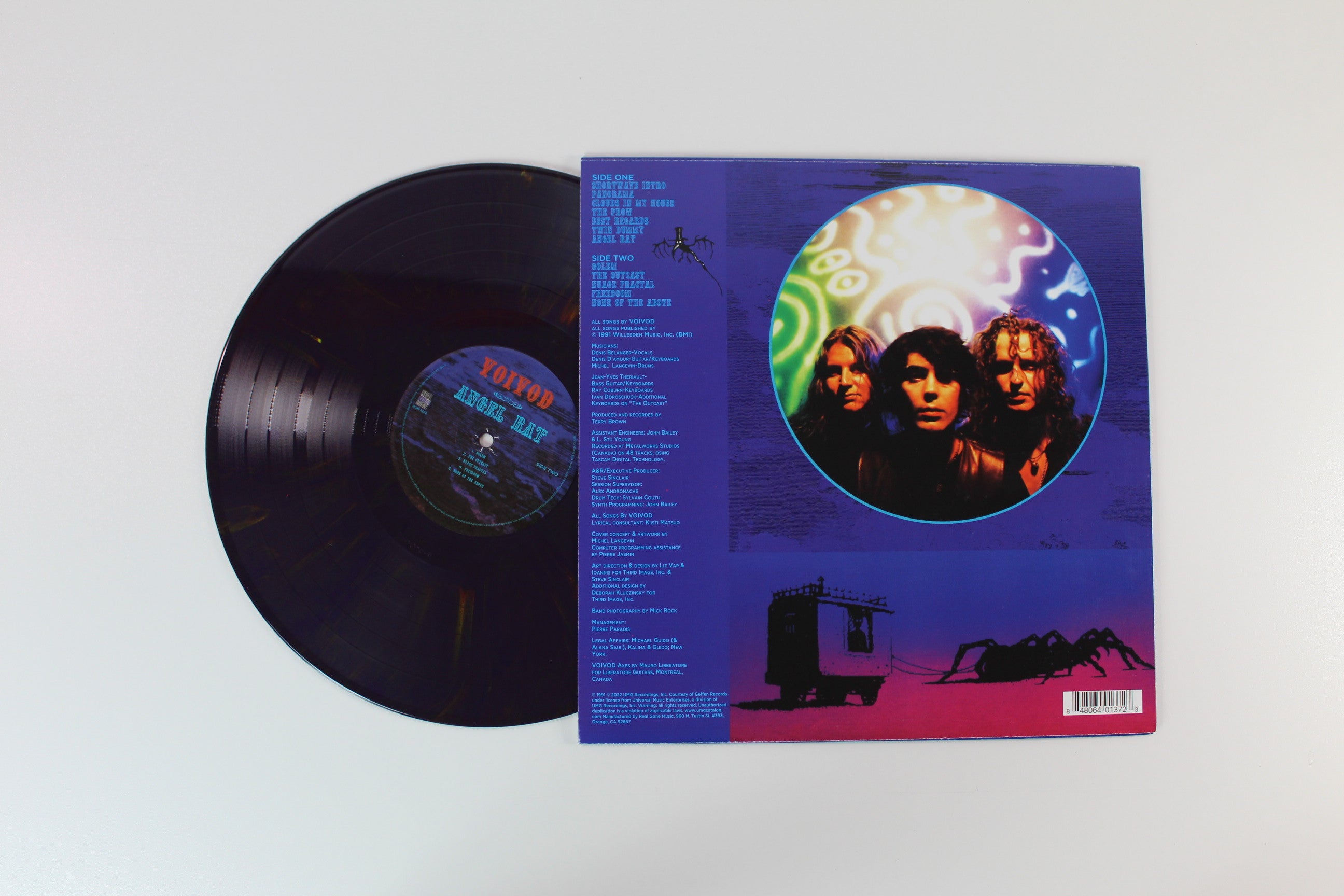 Voïvod - Angel Rat on Real Gone Music - Purple w/ Lime Green Swirl Colored Vinyl