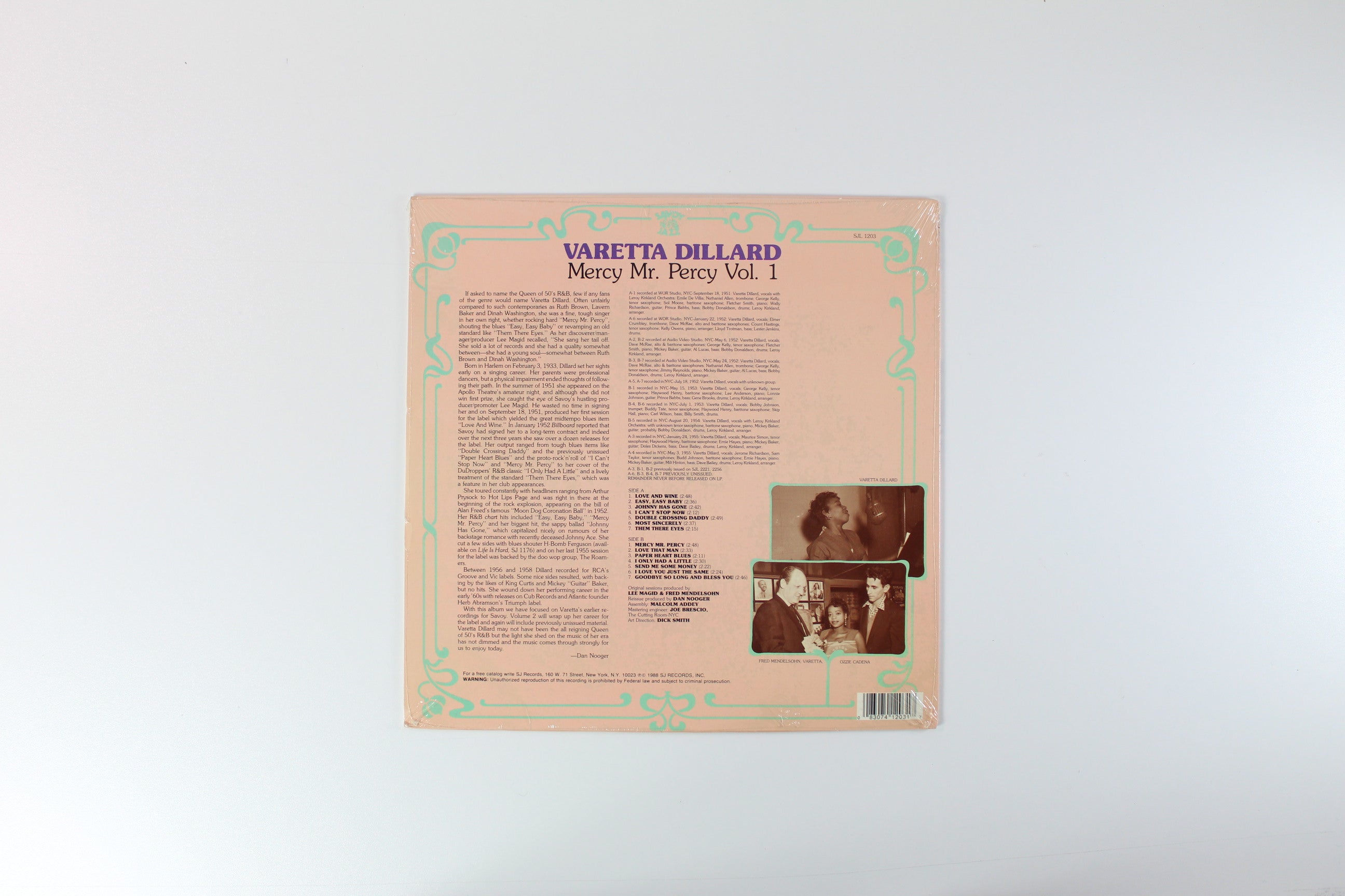 Varetta Dillard - Mercy Mr. Percy Vol. 1 on Savoy Jazz Sealed