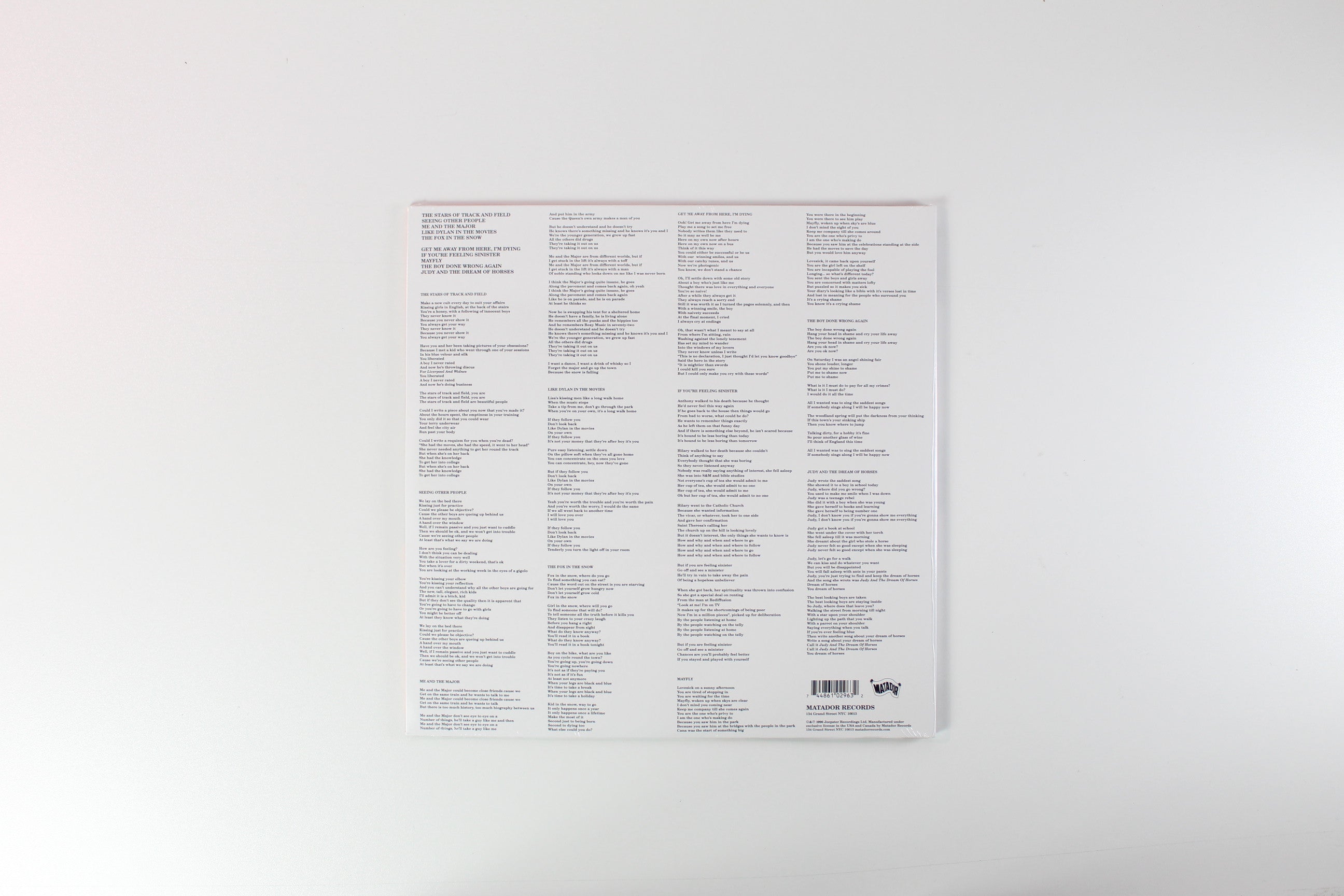 Belle & Sebastian - If You're Feeling Sinister on Matador Ltd Red Vinyl Reissue Sealed