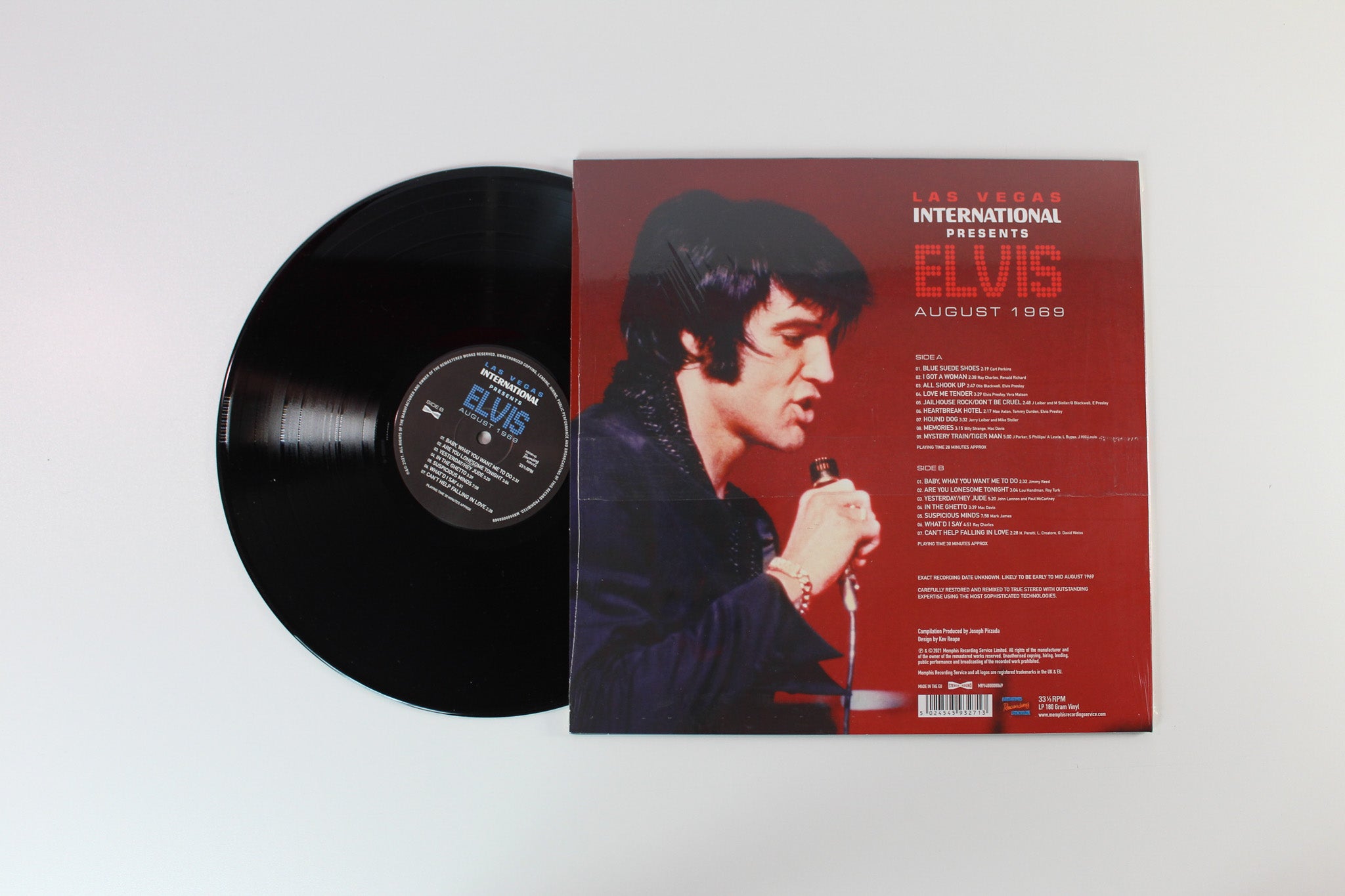 Elvis Presley - Las Vegas International Presents Elvis (August 1969) on Memphis Recording Ltd 180 Gram