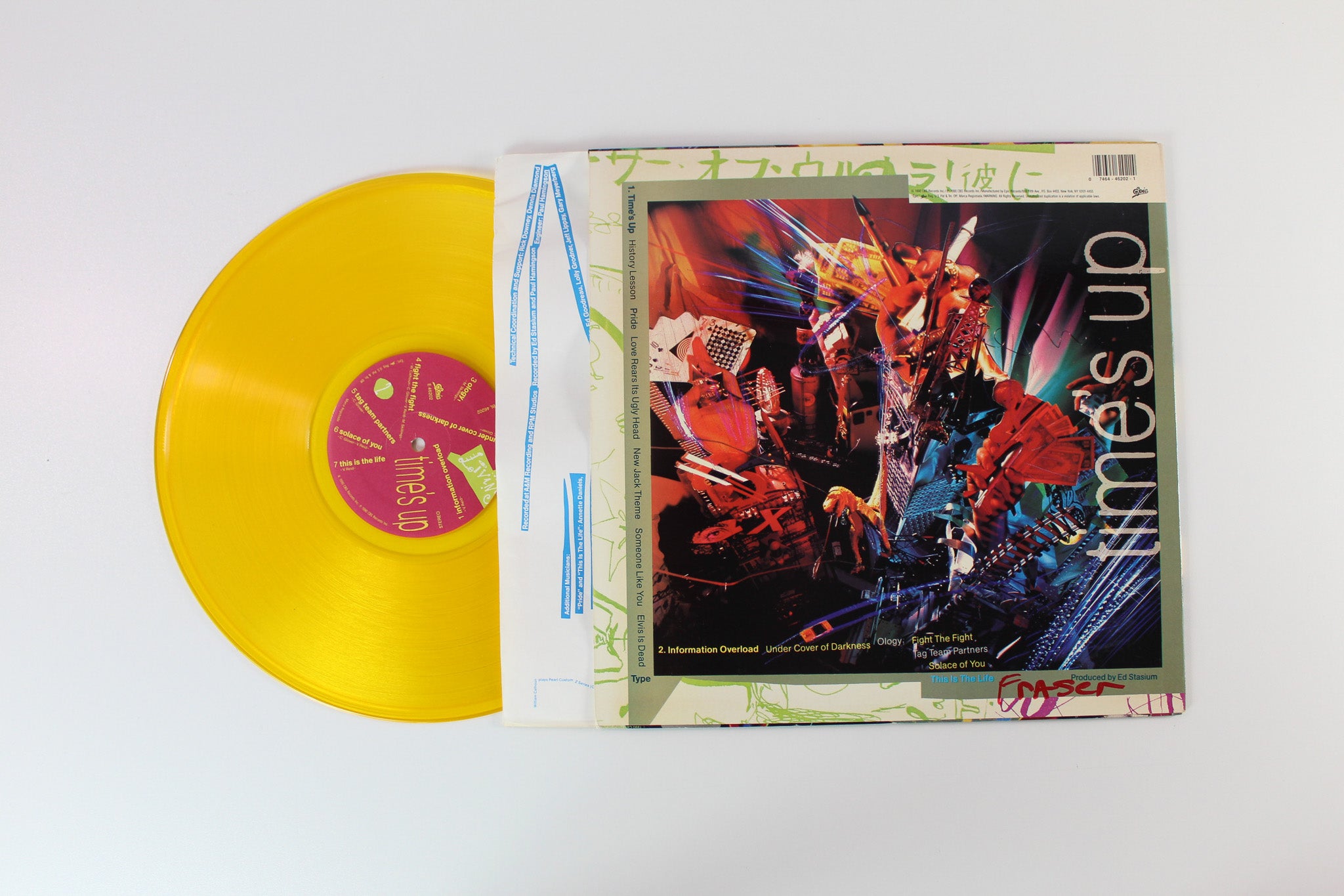 Living Colour - Time's Up on Epic Ltd Yellow Vinyl