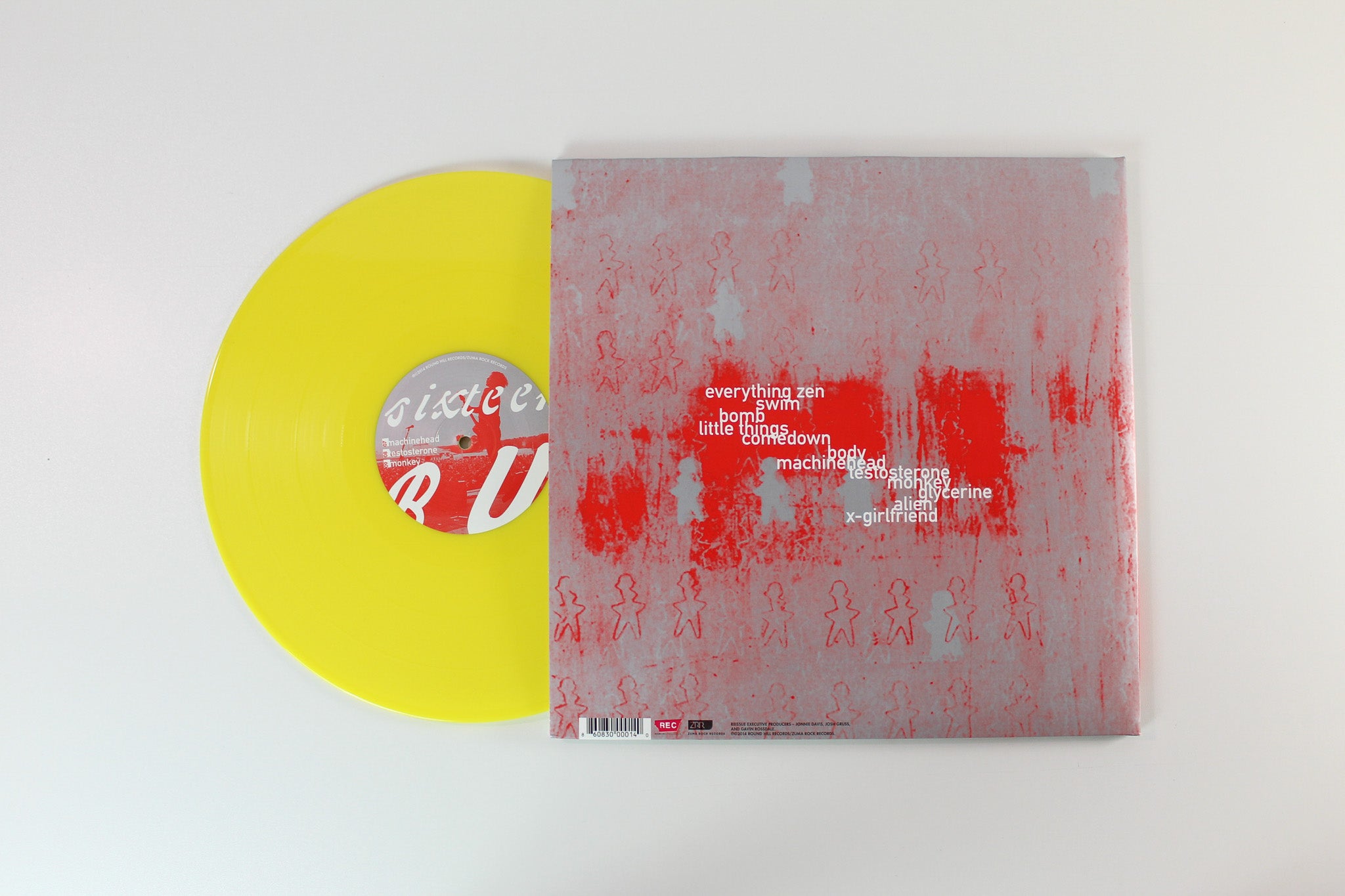 Bush - Sixteen Stone on Round Hill Ltd Yellow Opaque Reissue