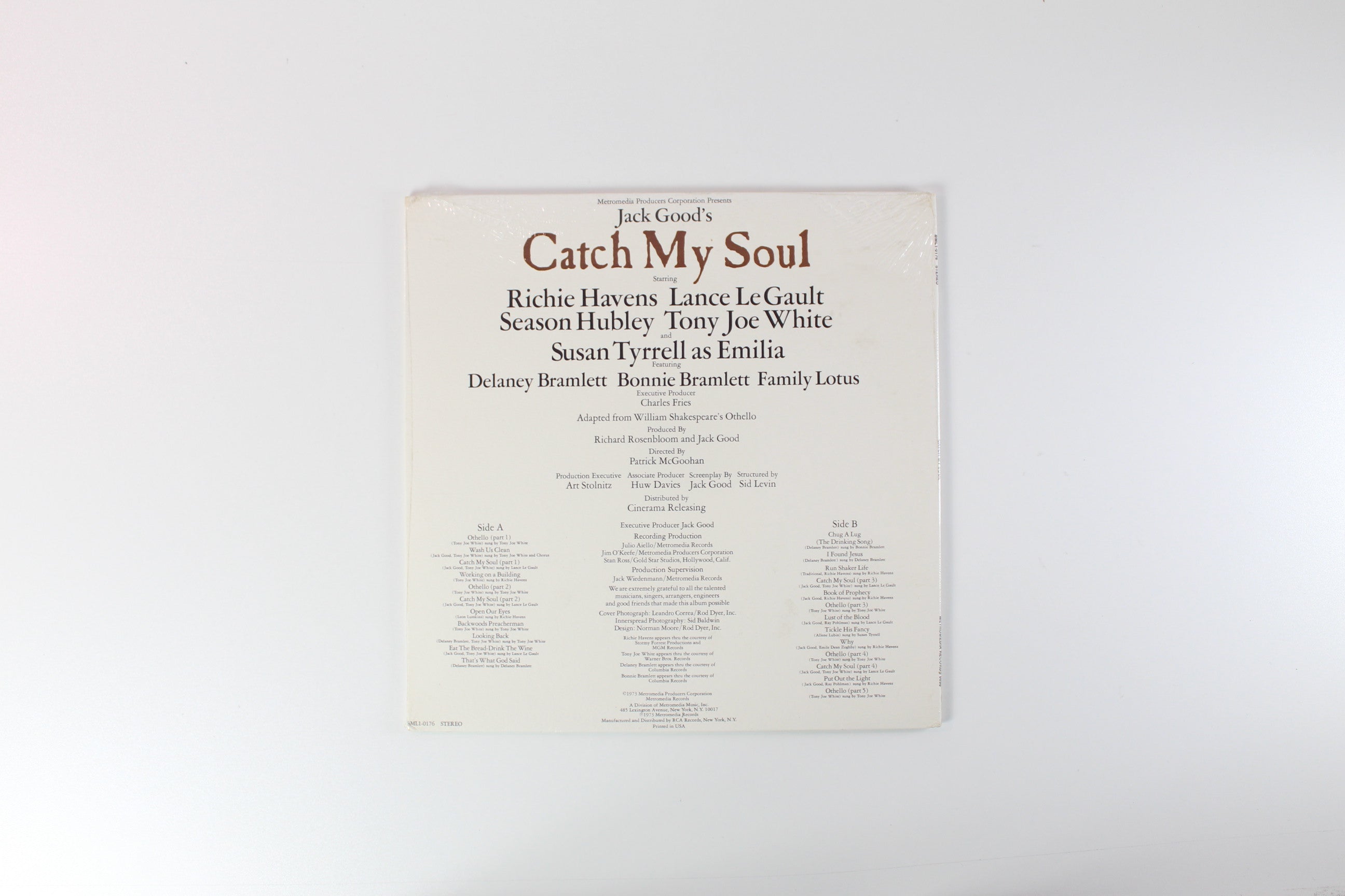 Various - Original Soundtrack Recording Of Catch My Soul on Metromedia Sealed