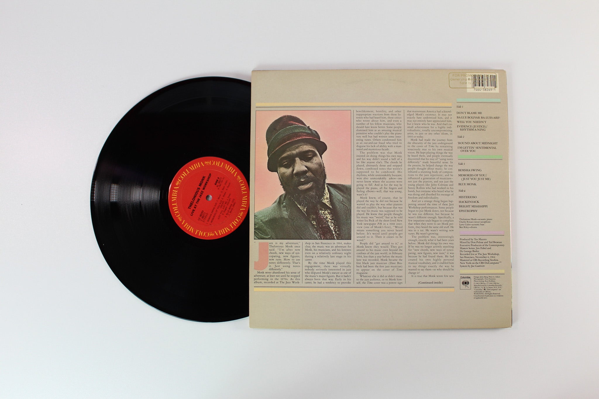 Thelonious Monk - Live At The Jazz Workshop on Columbia