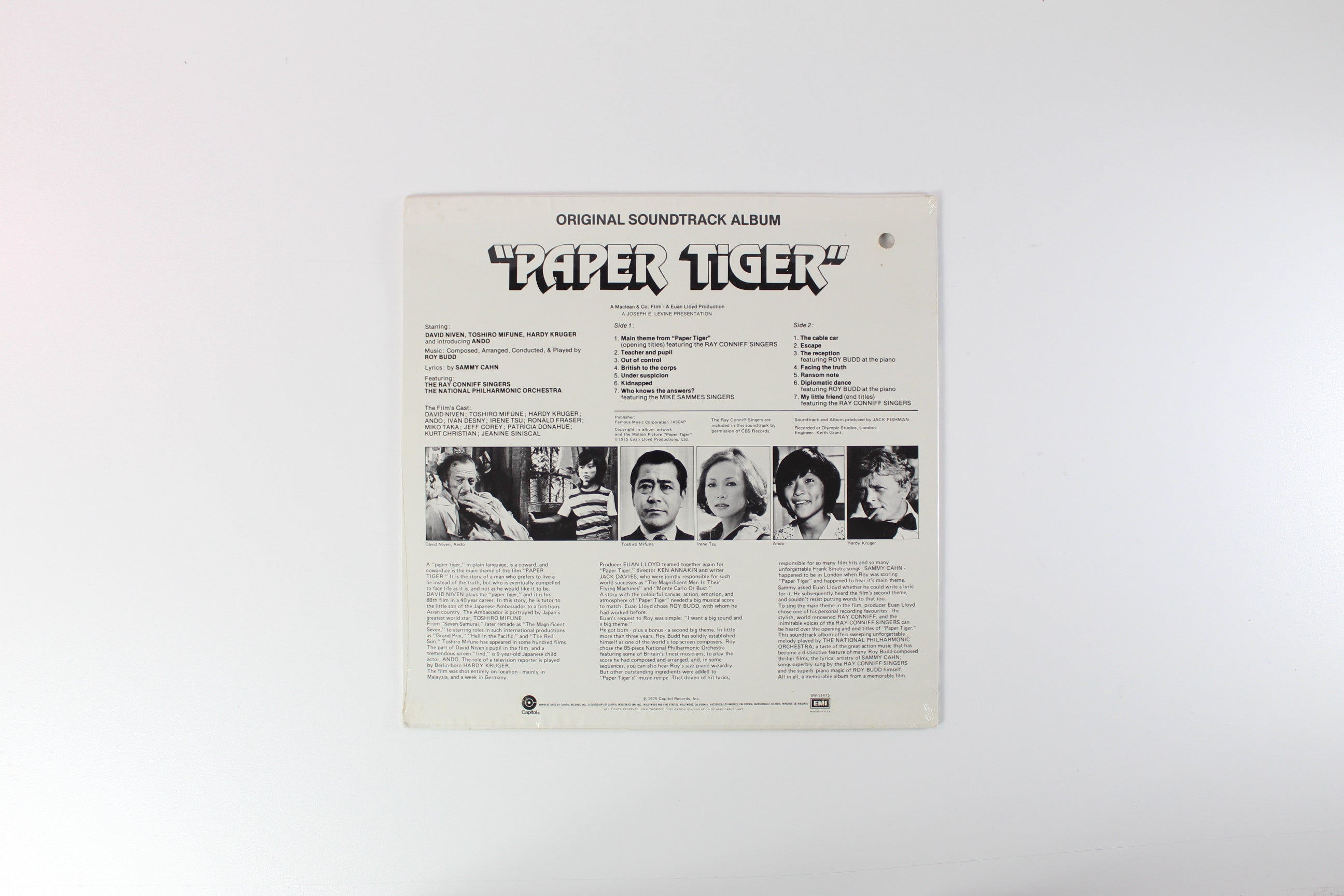 Roy Budd - Paper Tiger (Original Motion Picture Soundtrack) on Capitol