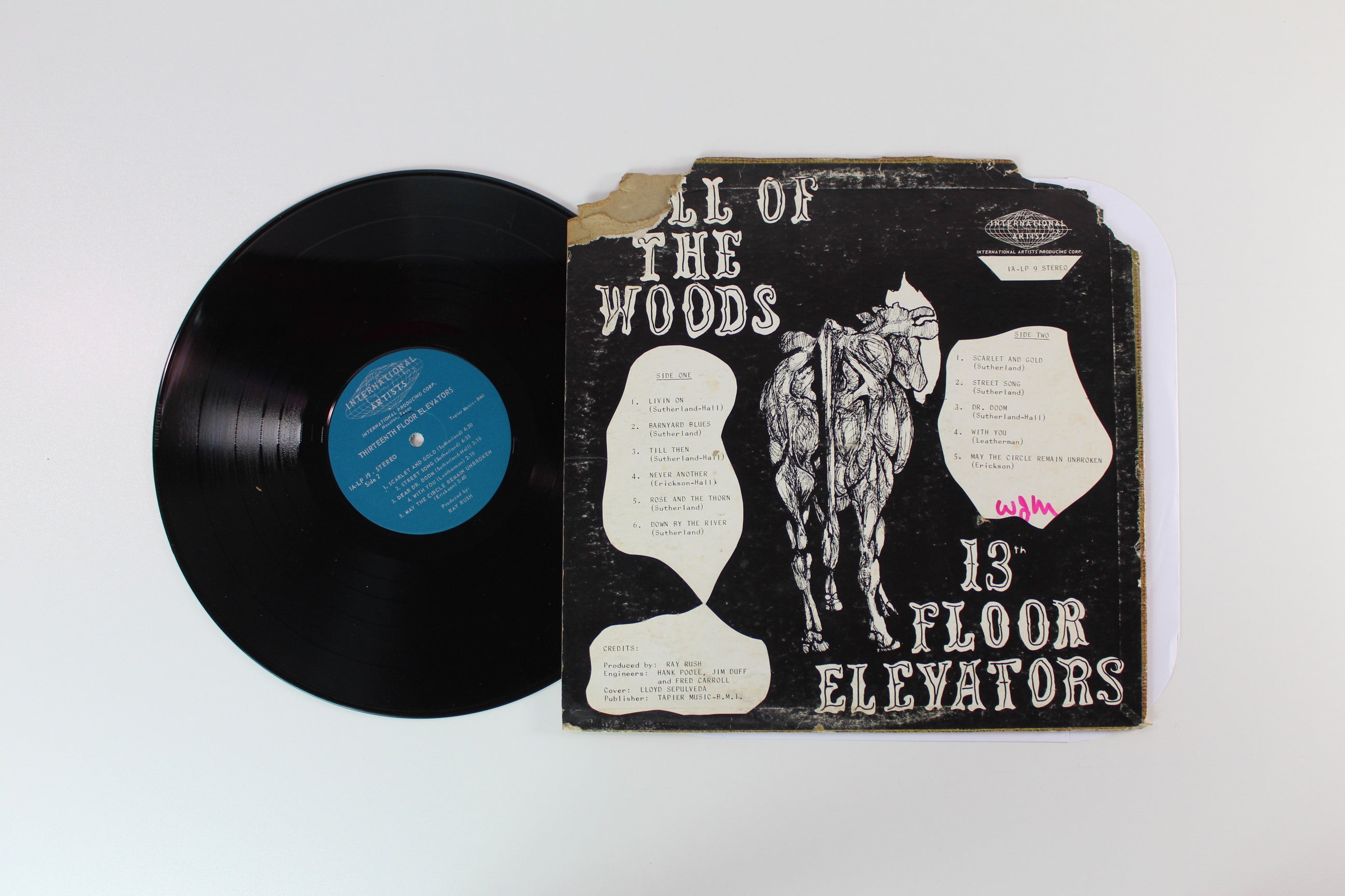 13th Floor Elevators - Bull Of The Woods on International Artists Poor Cover VG Record