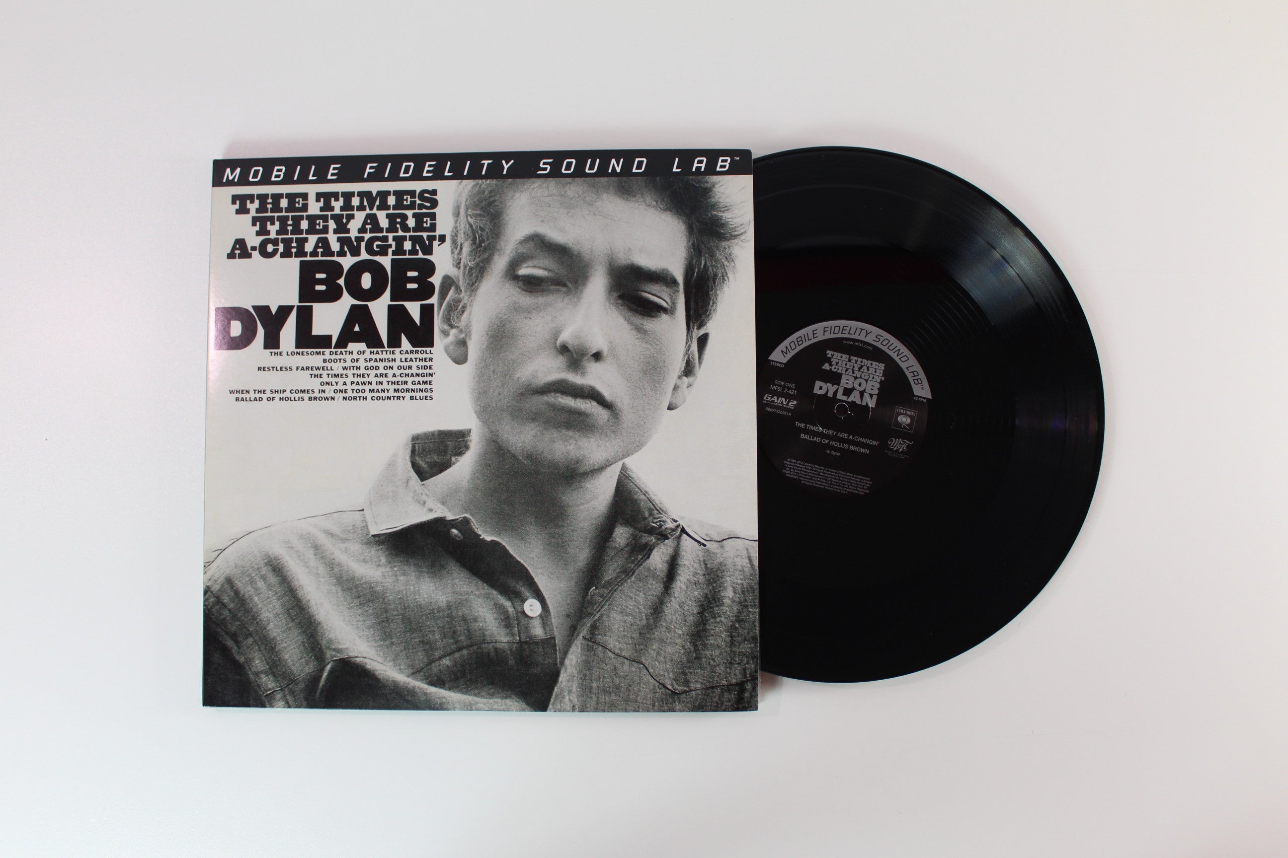 Bob Dylan - The Times They Are A-Changin' on Mobile Fidelity Sound Lab Ltd Numbered 45 RPM Reissue