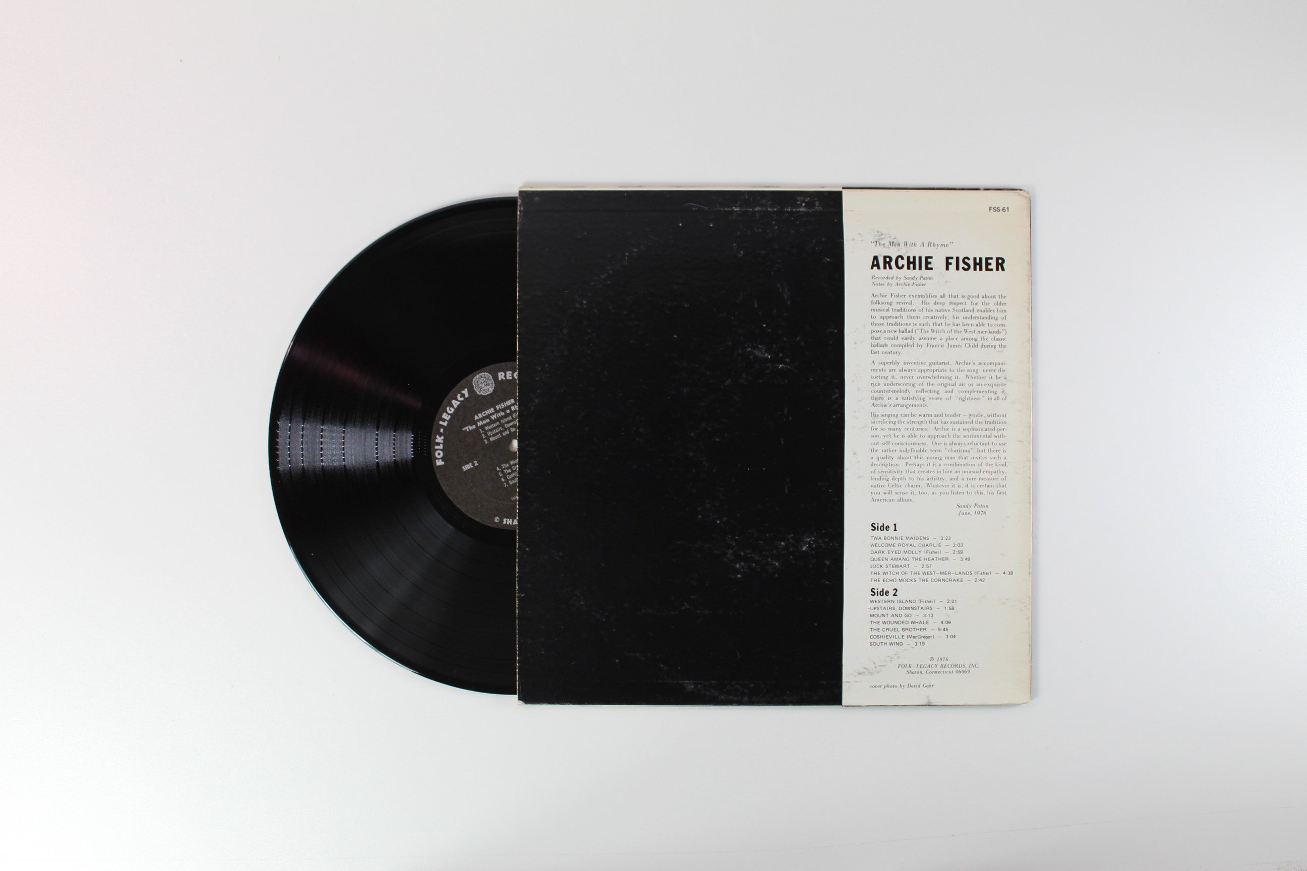 Archie Fisher - The Man With A Rhyme on Folk-Legacy Records