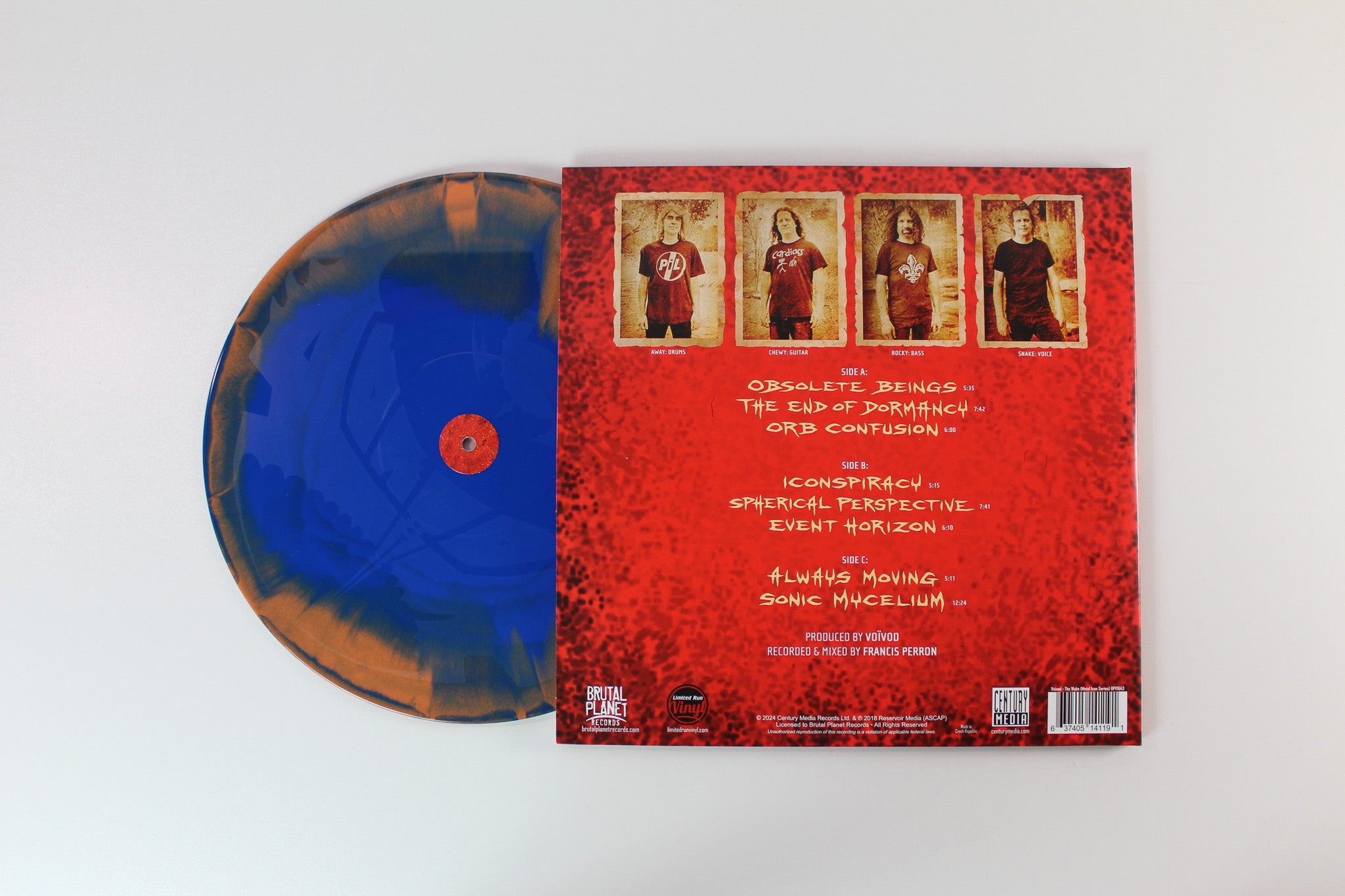 Voïvod - The Wake on Brutal Planet RSD 2024 Ltd Yellow/Blue Swirl Reissue