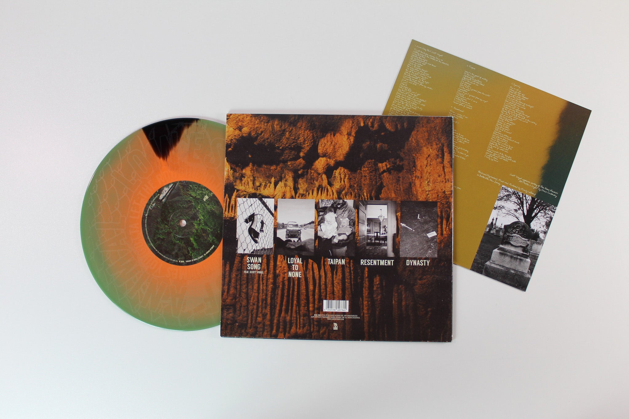 Kublai Khan - Lowest Form Of Animal on Rise Records Ltd Single Sided 10" EP Green Cloudy Vinyl