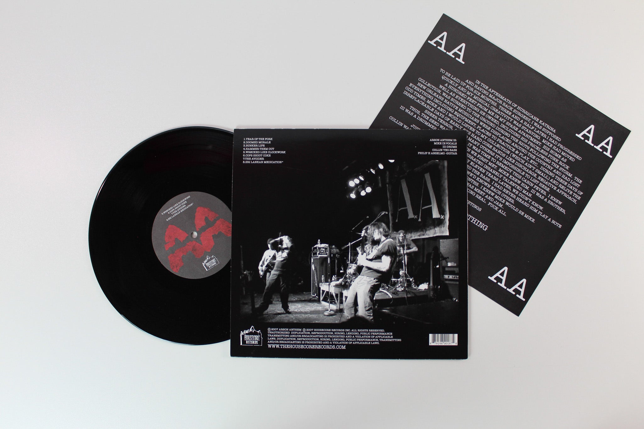 Arson Anthem - Arson Anthem on Housecore 10" EP