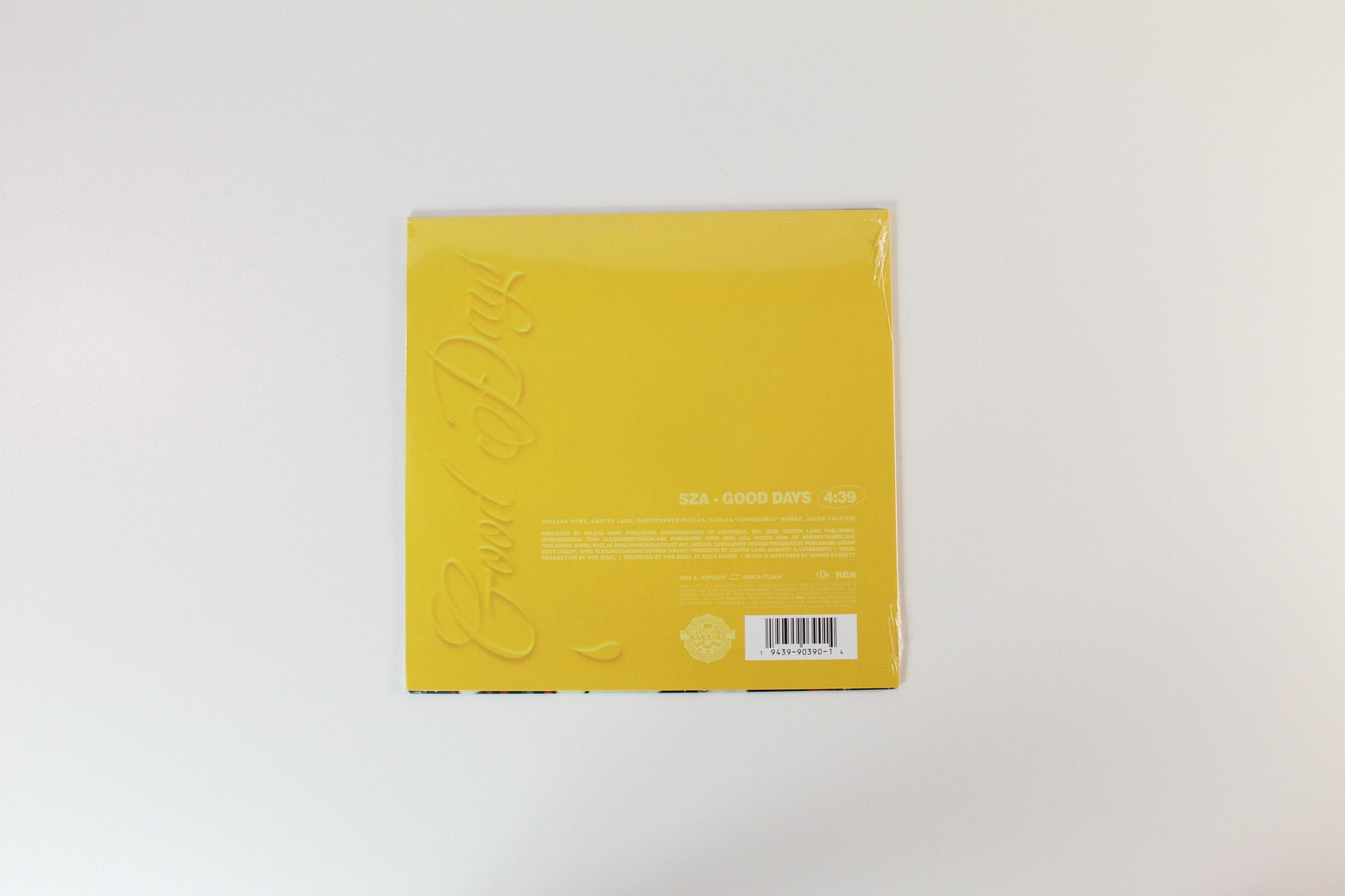 SZA - Good Days on Top Dawg 10" 45 RPM Single Yellow Vinyl Sealed