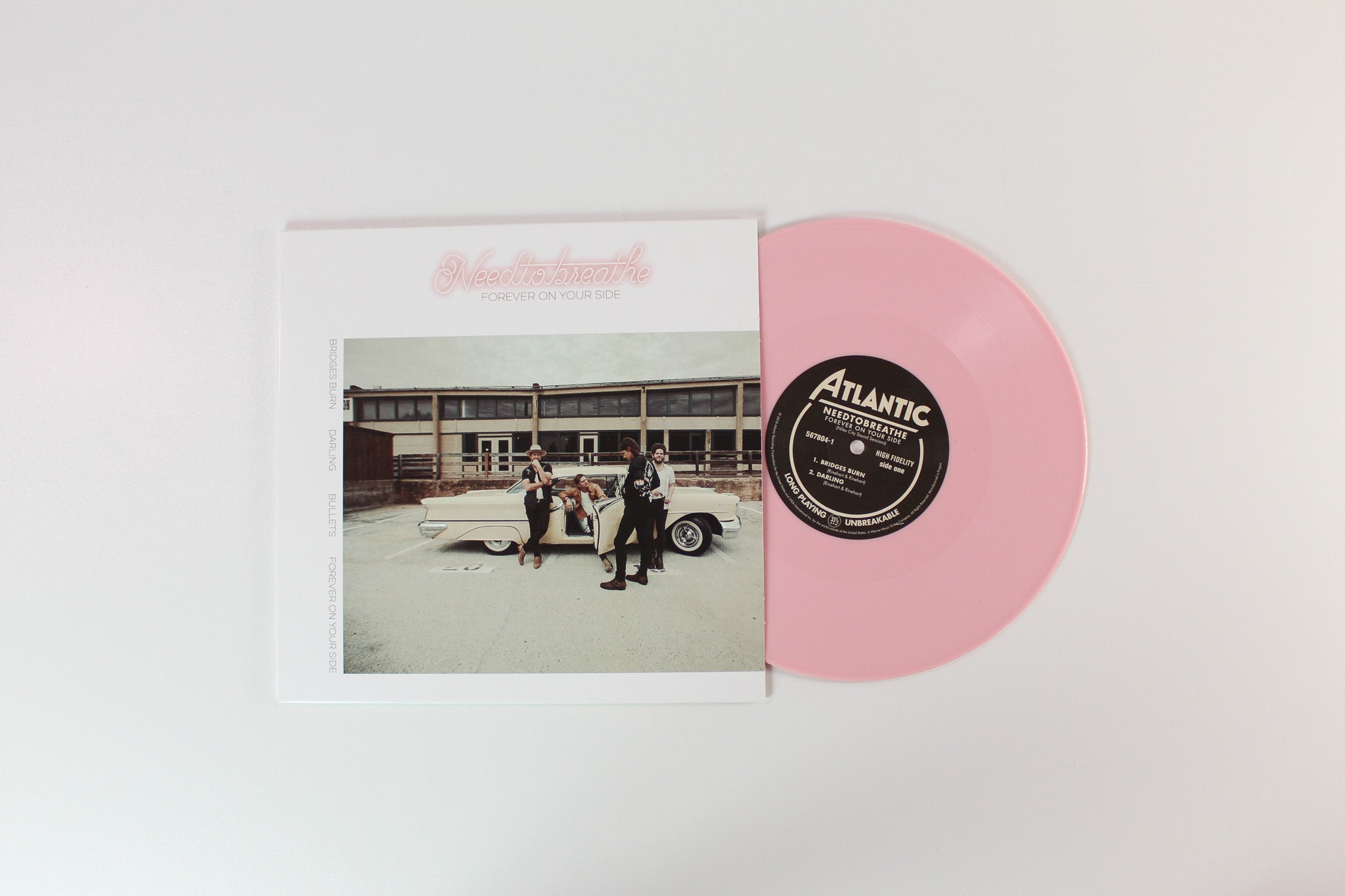 Needtobreathe - Forever On Your Side on Atlantic 10" EP Pink Vinyl