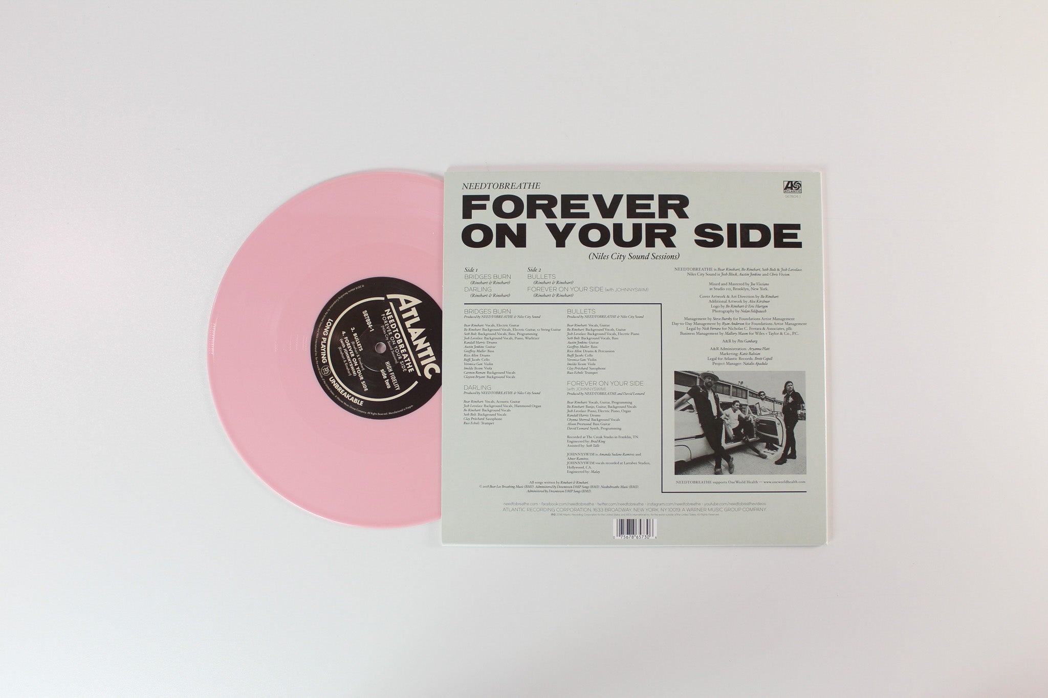 Needtobreathe - Forever On Your Side on Atlantic 10" EP Pink Vinyl