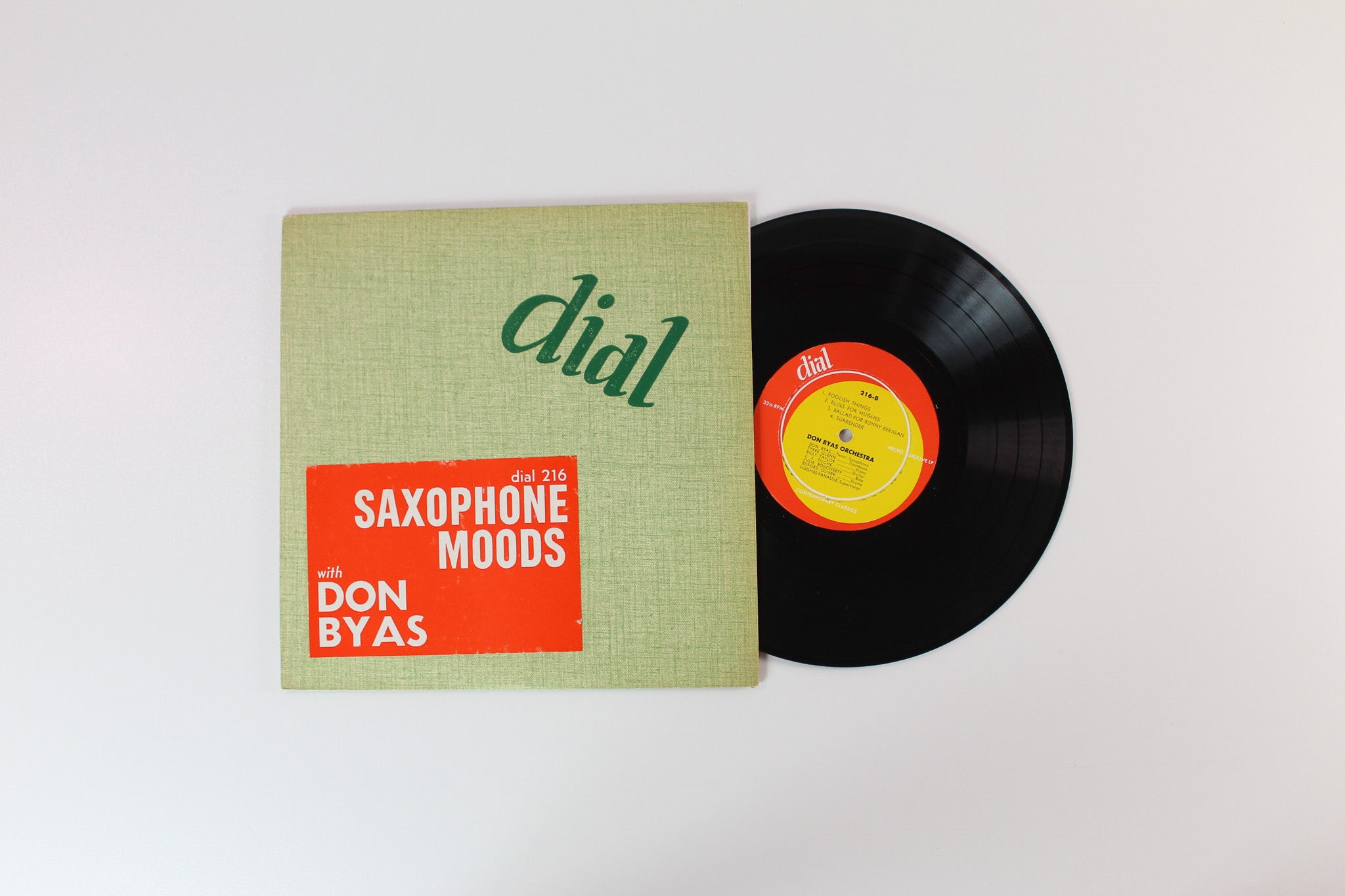 Don Byas - Saxophone Moods on Dial 10"