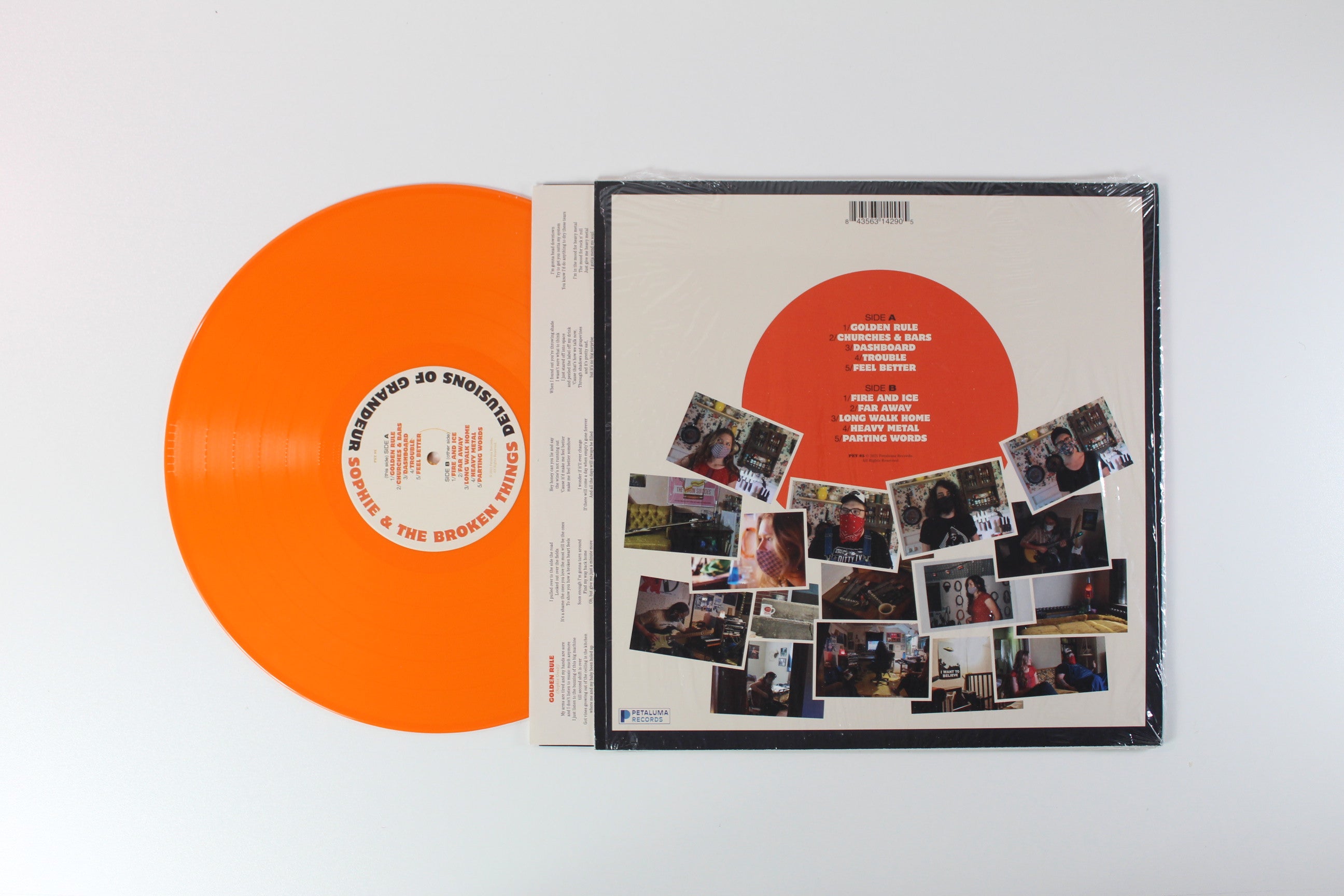 Sophie & The Broken Things - Delusions Of Grandeur on Petaluma Orange Vinyl
