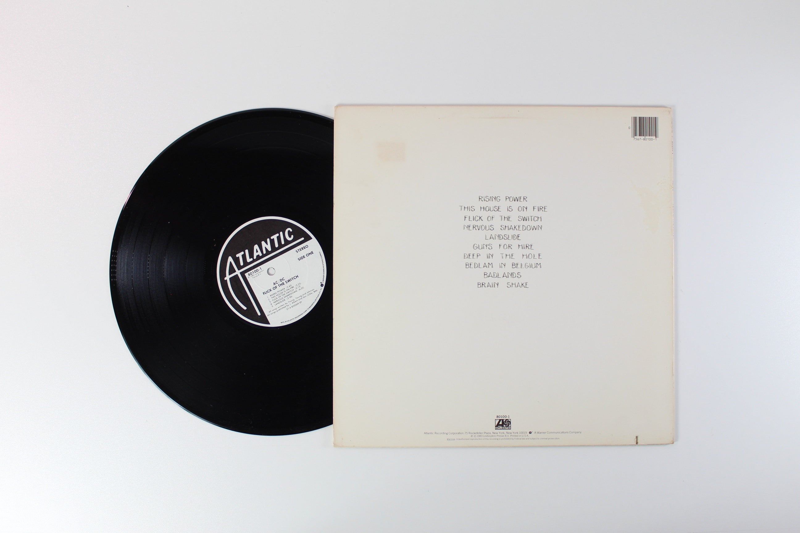 AC/DC - Flick Of The Switch on Atlantic