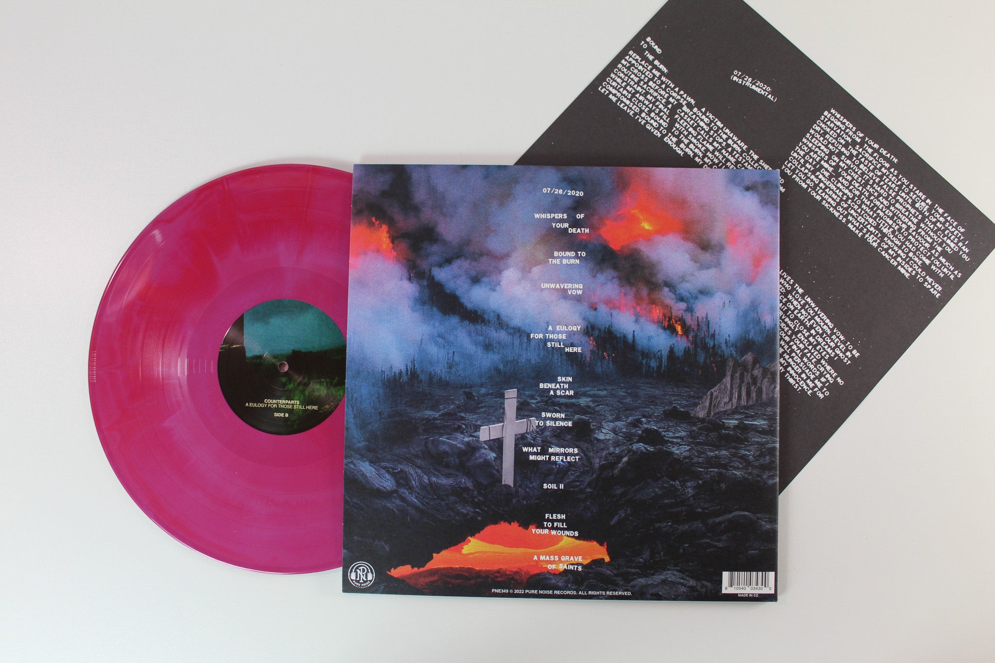 Counterparts - A Eulogy For Those Still Here on Pure Noise Ltd Magenta & Purple Galaxy Reissue