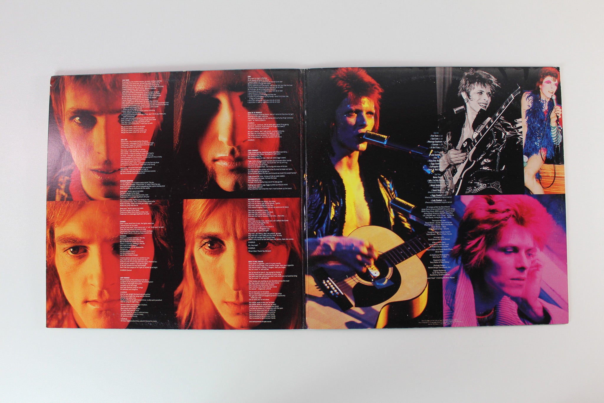 David Bowie - The Rise And Fall Of Ziggy Stardust And The Spiders From Mars on Ryko Analogue Ltd Clear Vinyl