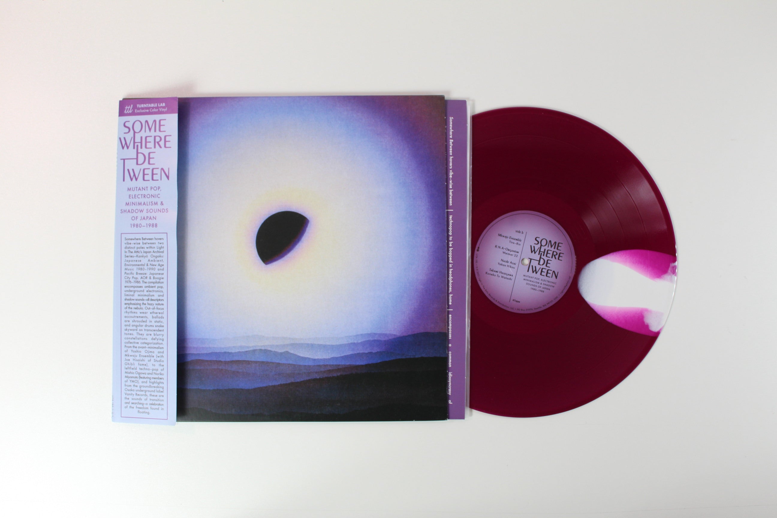 Various - Somewhere Between: Mutant Pop, Electronic Minimalism & Shadow Sounds Of Japan 1980-1988 on Light in the Attic Ltd 2 x 12 45 RPM Purple Moon Vinyl