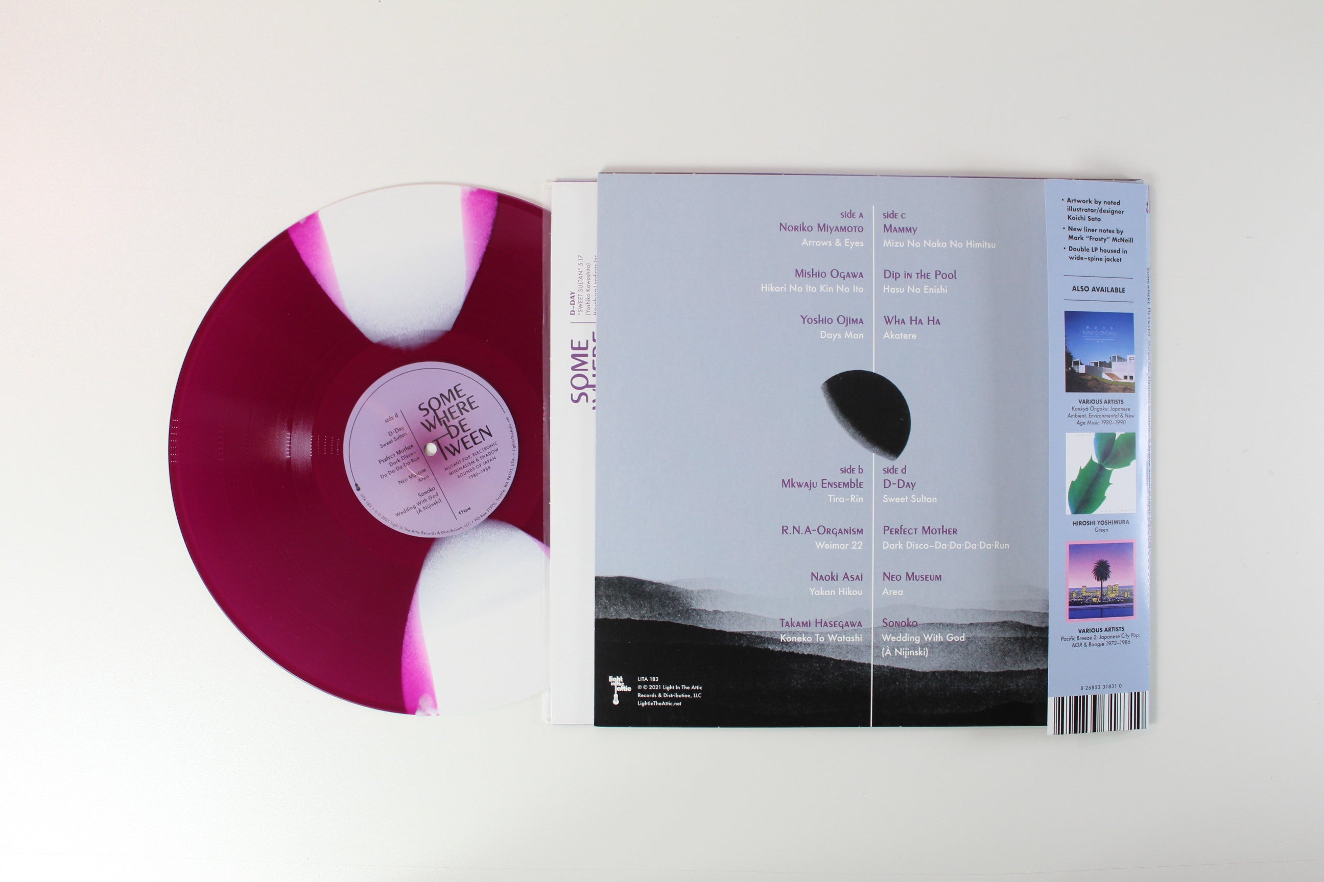 Various - Somewhere Between: Mutant Pop, Electronic Minimalism & Shadow Sounds Of Japan 1980-1988 on Light in the Attic Ltd 2 x 12 45 RPM Purple Moon Vinyl