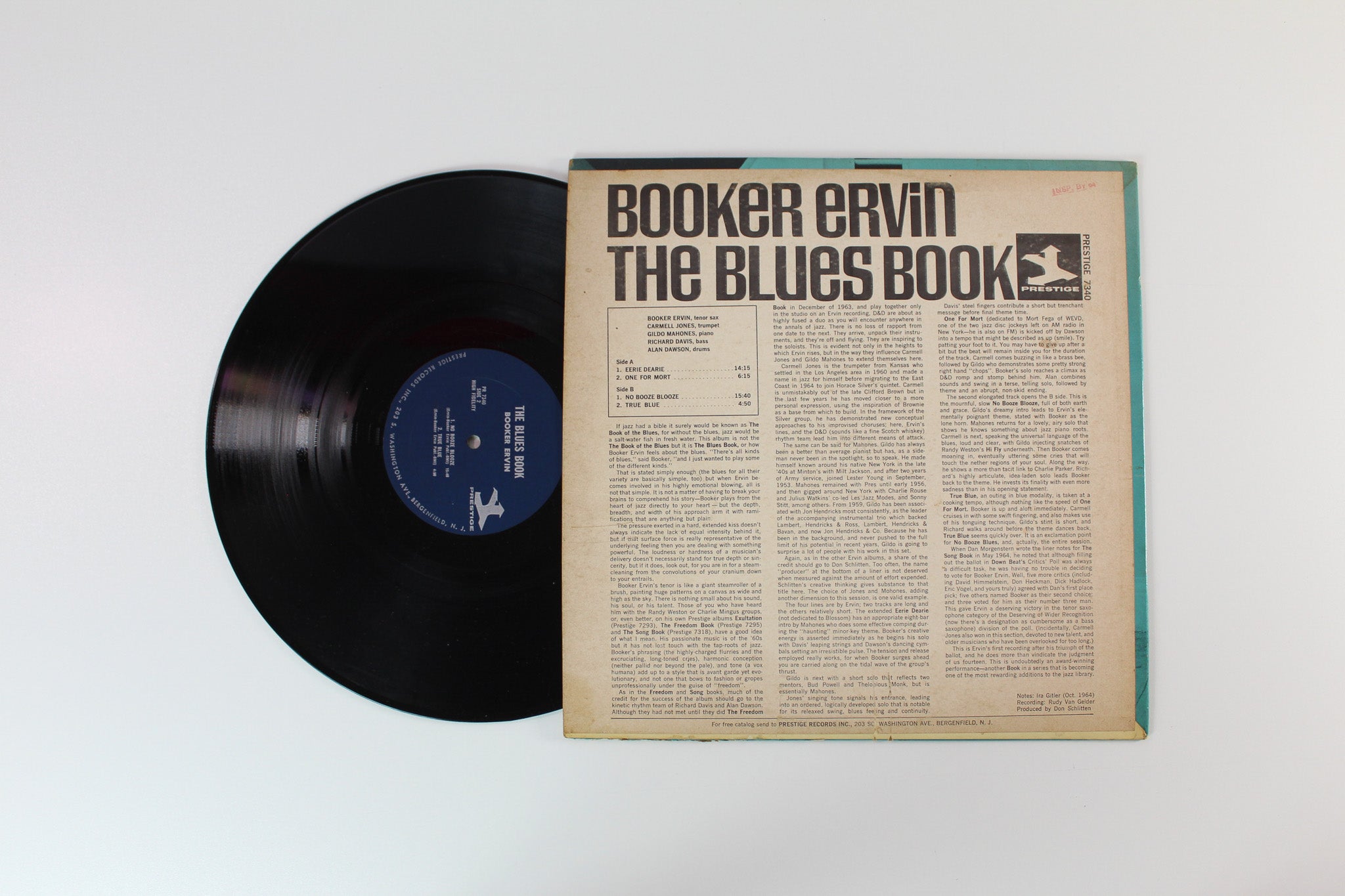 Booker Ervin - The Blues Book on Prestige Mono