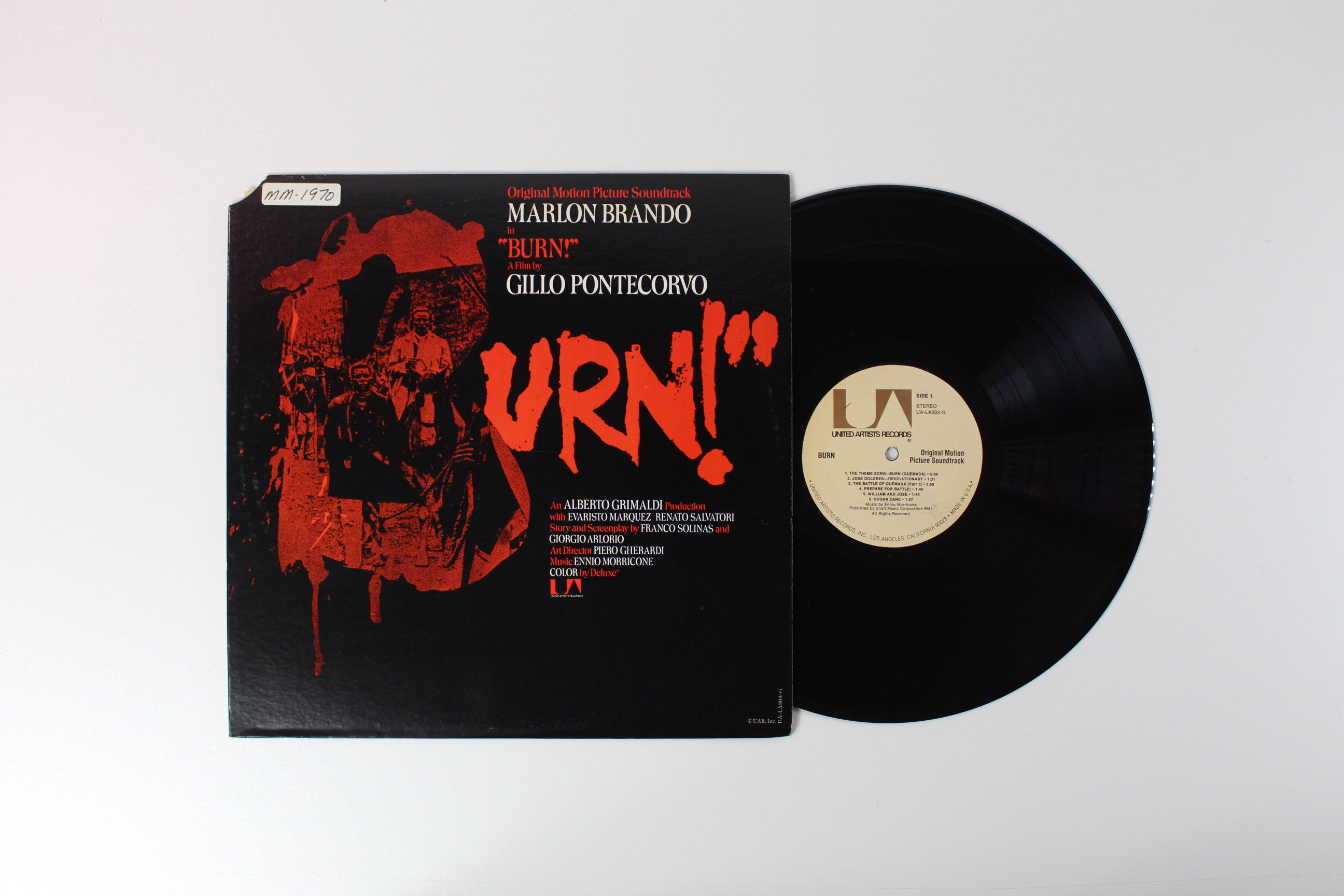Ennio Morricone - Burn! (Original Motion Picture Soundtrack) on United Artists