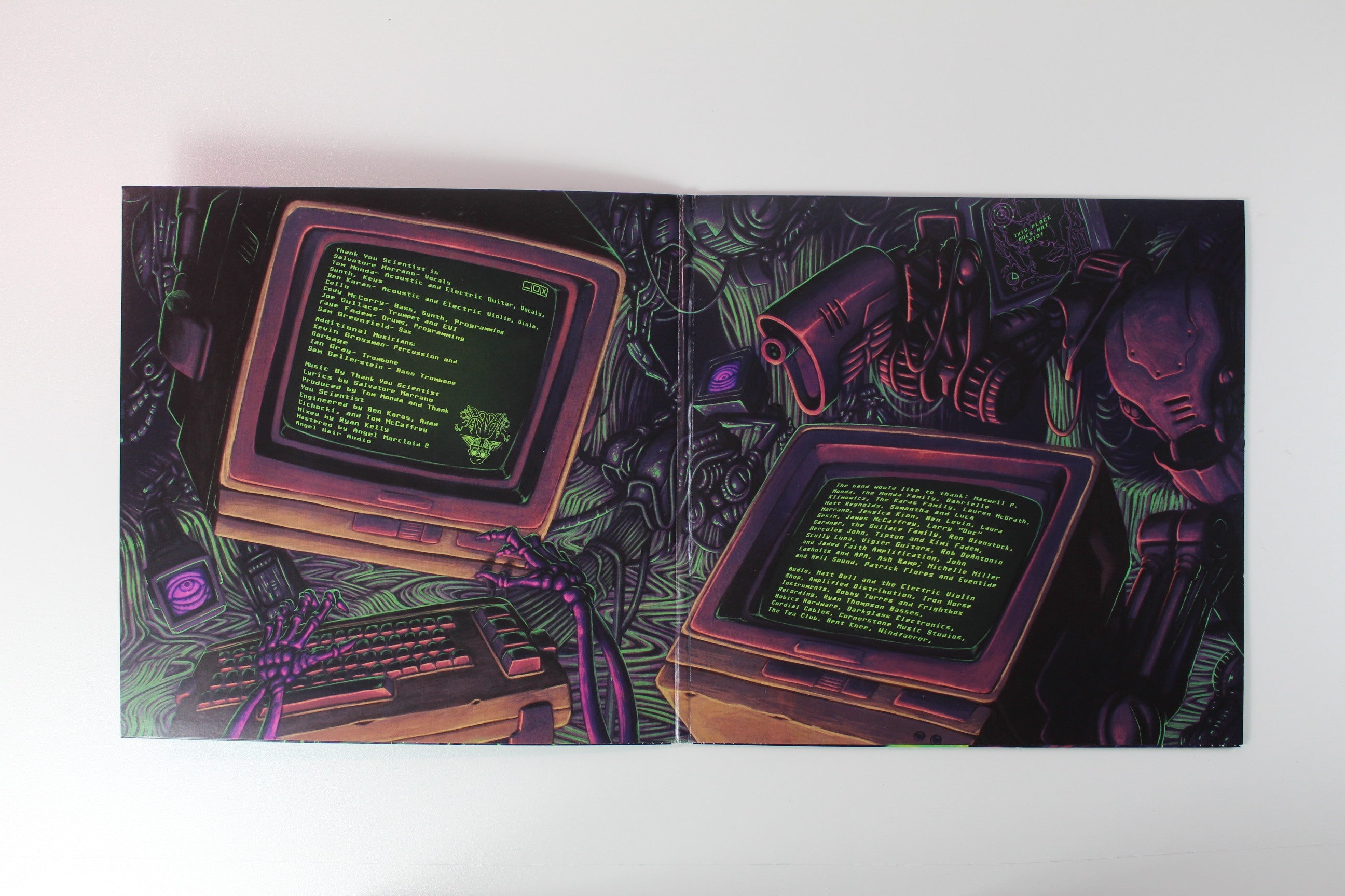 Thank You Scientist - Plague Accommodations on Flying Jangus Ltd Radioactive Green Splatter