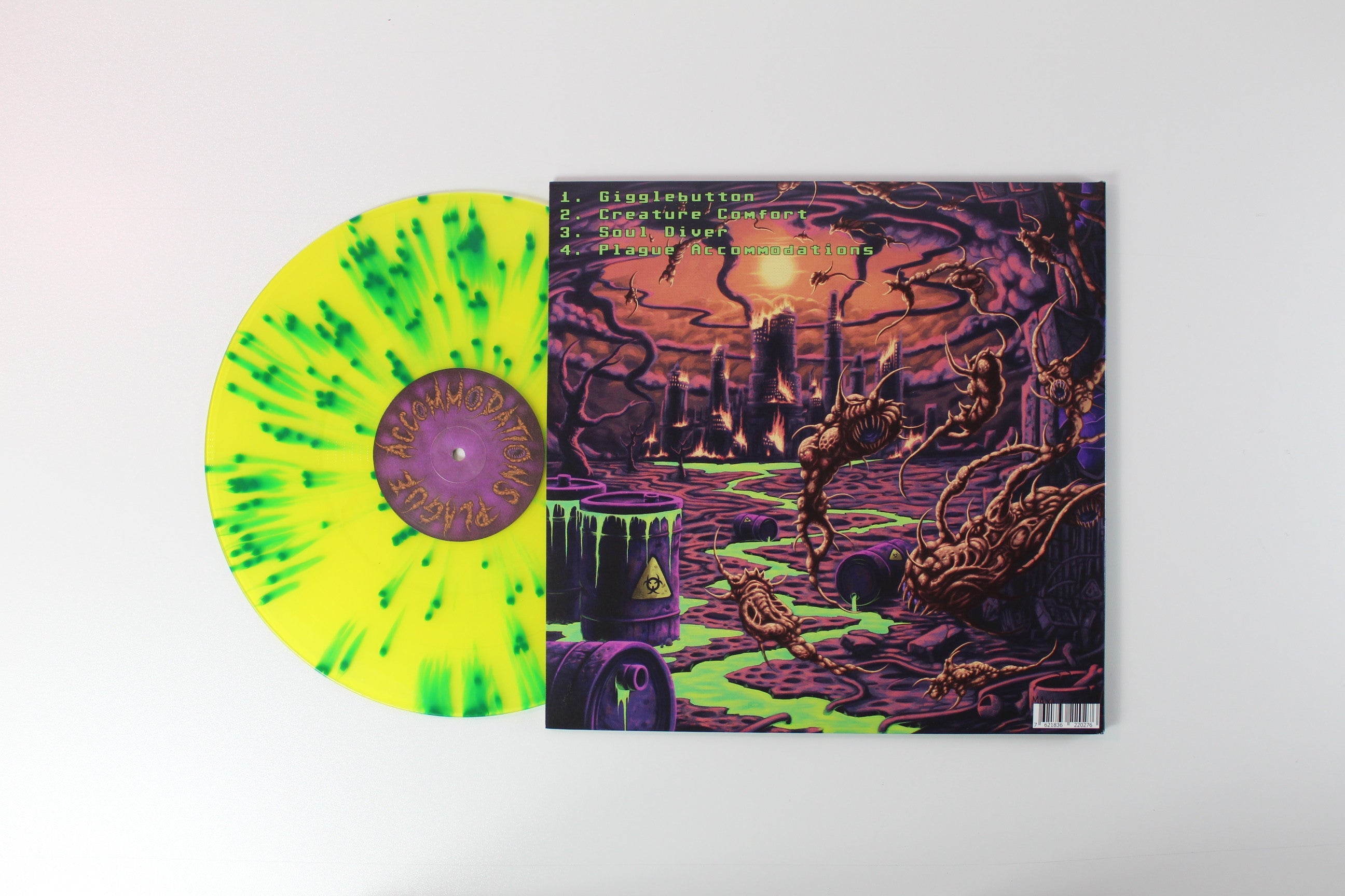Thank You Scientist - Plague Accommodations on Flying Jangus Ltd Radioactive Green Splatter