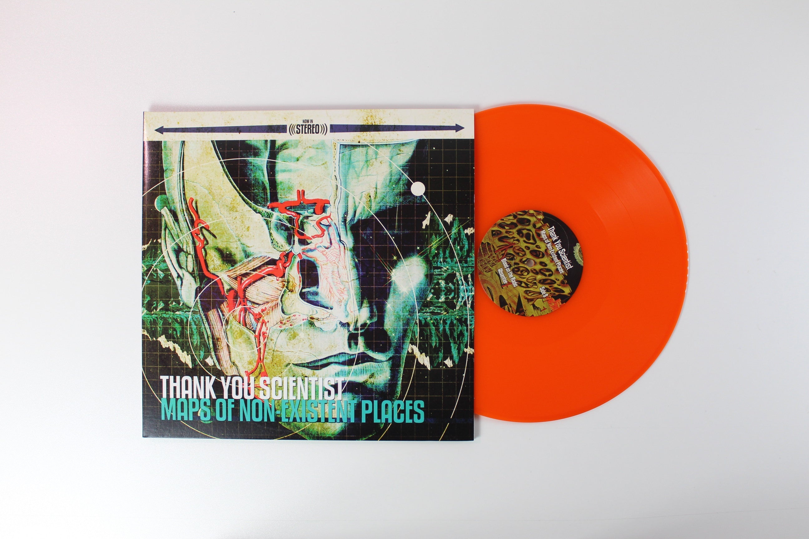 Thank You Scientist - Maps of Non-Existent Places on Flying Jangus Ltd Translucent Orange / Blue Vinyl Reissue