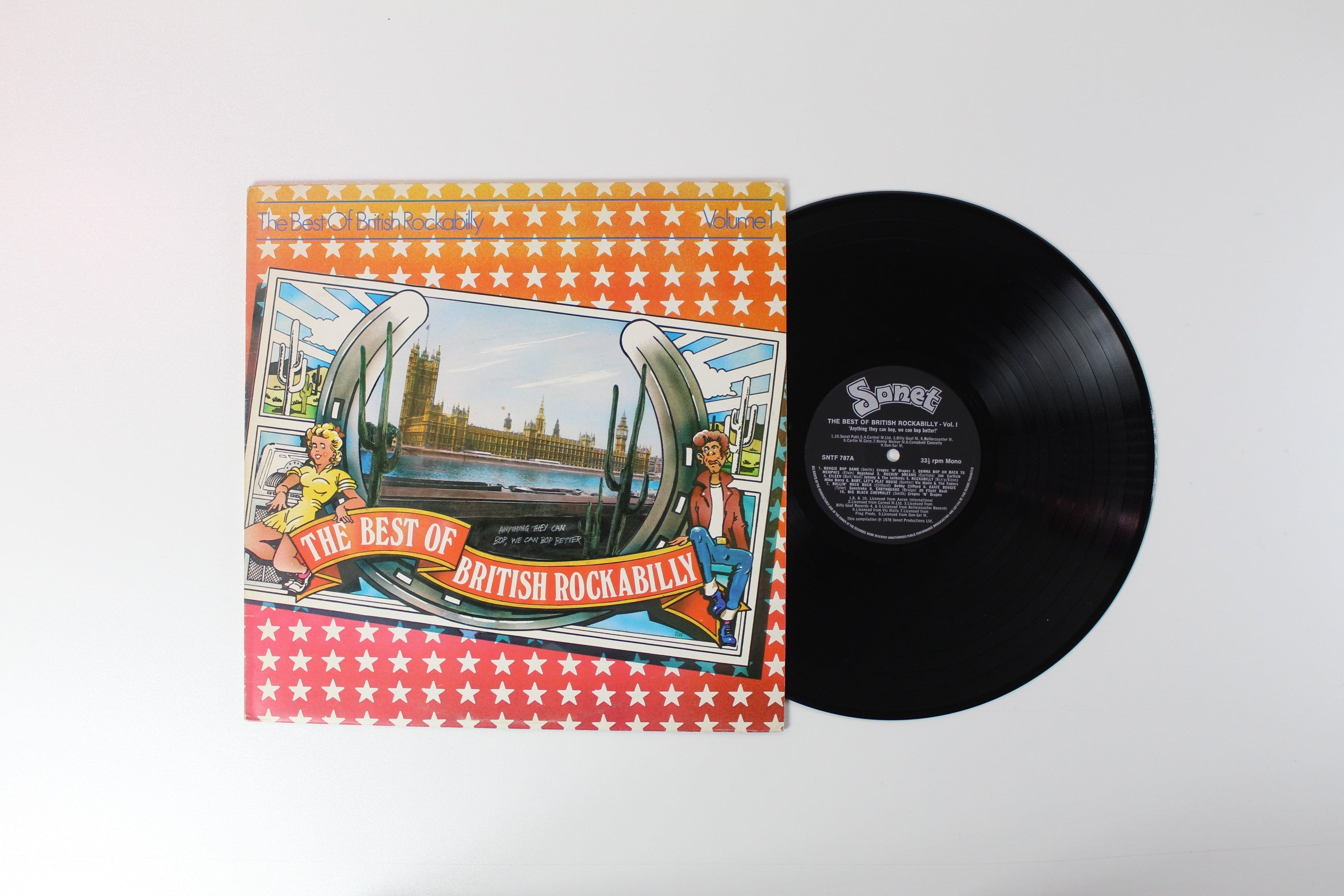 Various - The Best Of British Rockabilly Volume 1 (Anything They Can Bop, We Can Bop Better!) on Sonet UK Press