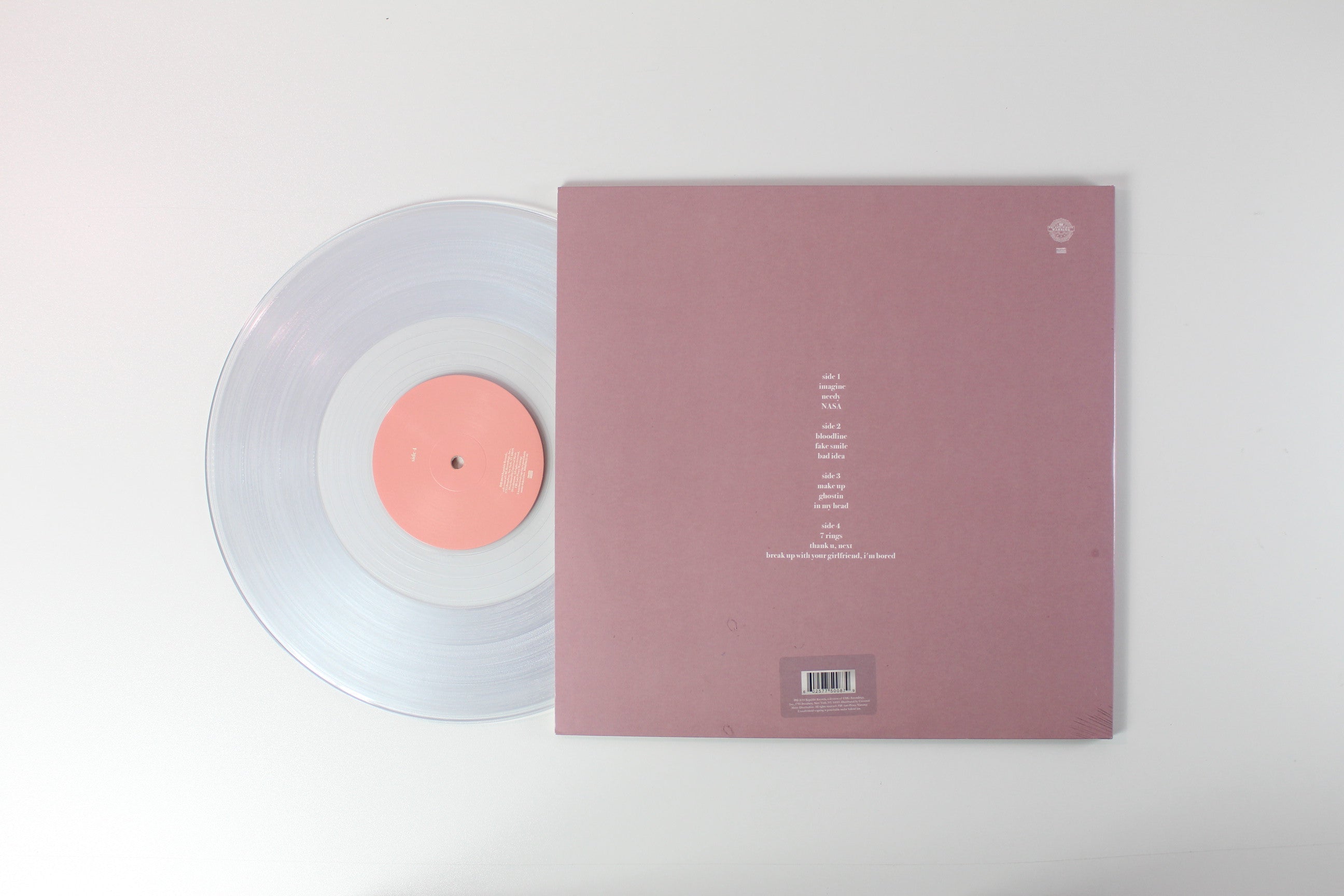 Ariana Grande - Thank U, Next on Republic Ltd Clear Vinyl