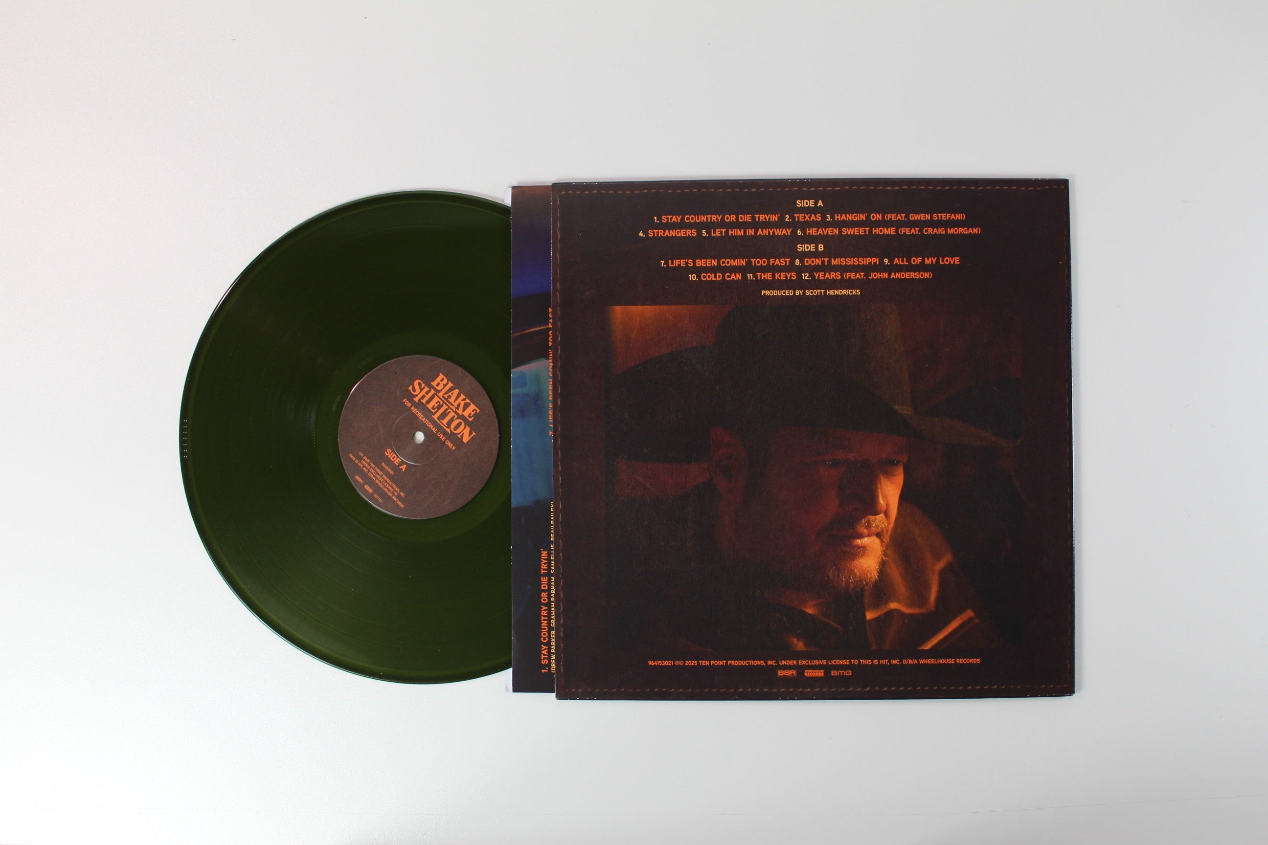 Blake Shelton - For Recreational Use Only on Wheelhouse Transparent Green