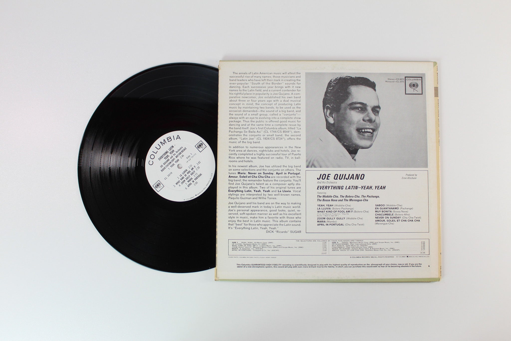 Joe Quijano Y Su Orquesta - Everything Latin Yeah, Yeah on Columbia - Promo