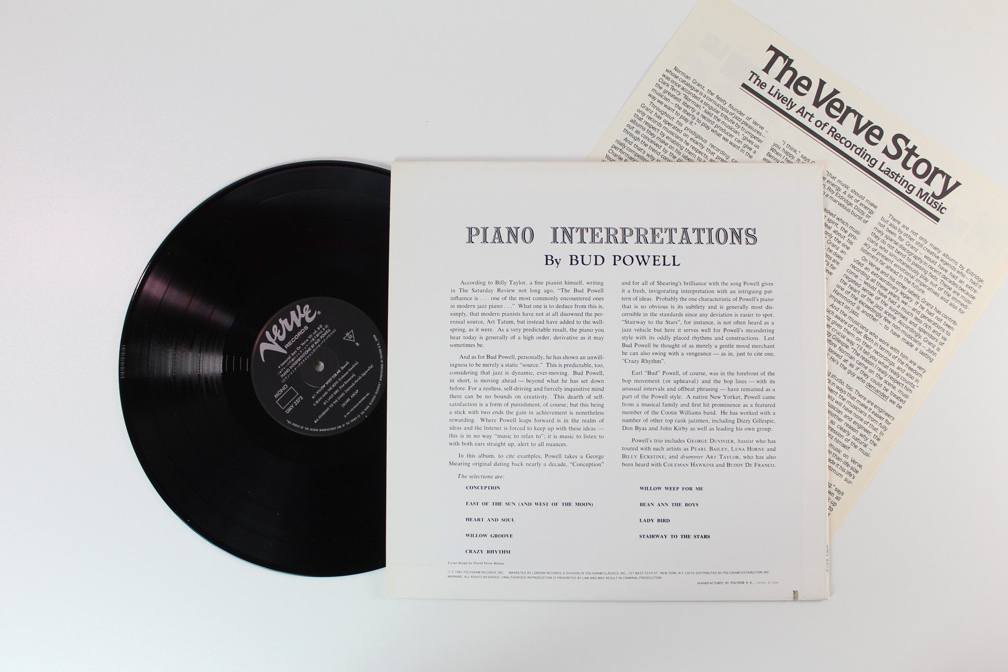 Bud Powell - Piano Interpretations By Bud Powell on Verve Records - Japanese pressing