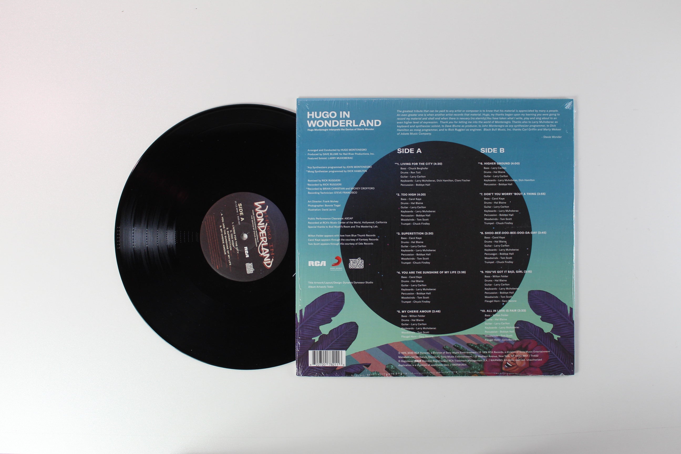 Hugo Montenegro - Hugo In Wonderland (Hugo Montenegro Interprets The Genius Of Stevie Wonder) on Nature Sounds RCA RSD 2020 Reissue