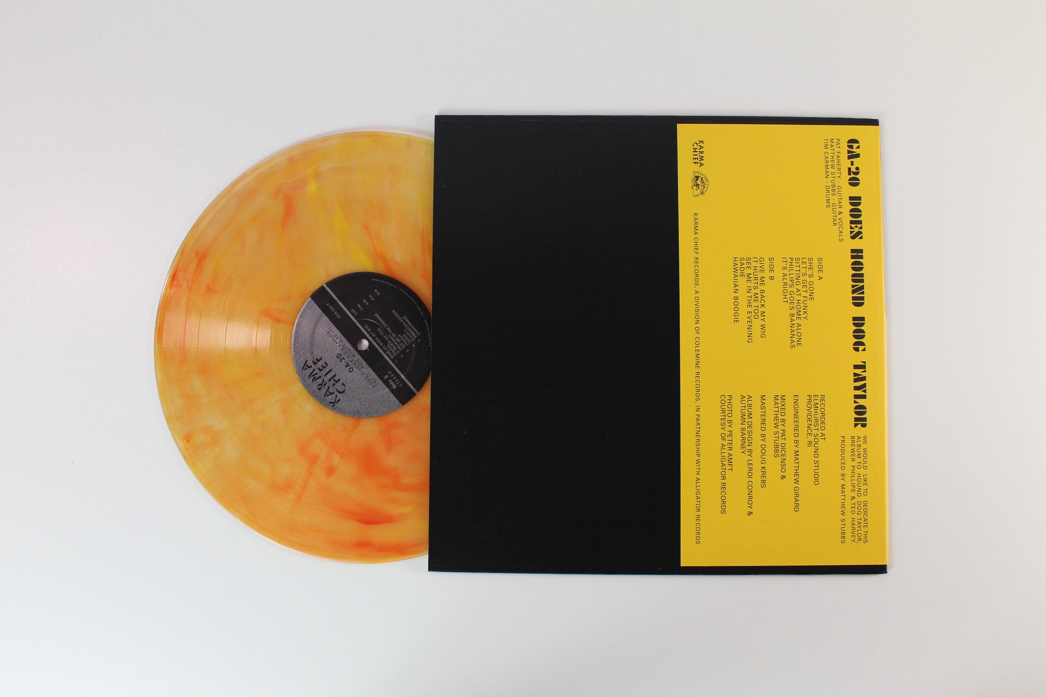 GA-20 - GA-20 Does Hound Dog Taylor: Try It...You Might Like It! on Karma Chief Records - Clear with red/yellow swirl