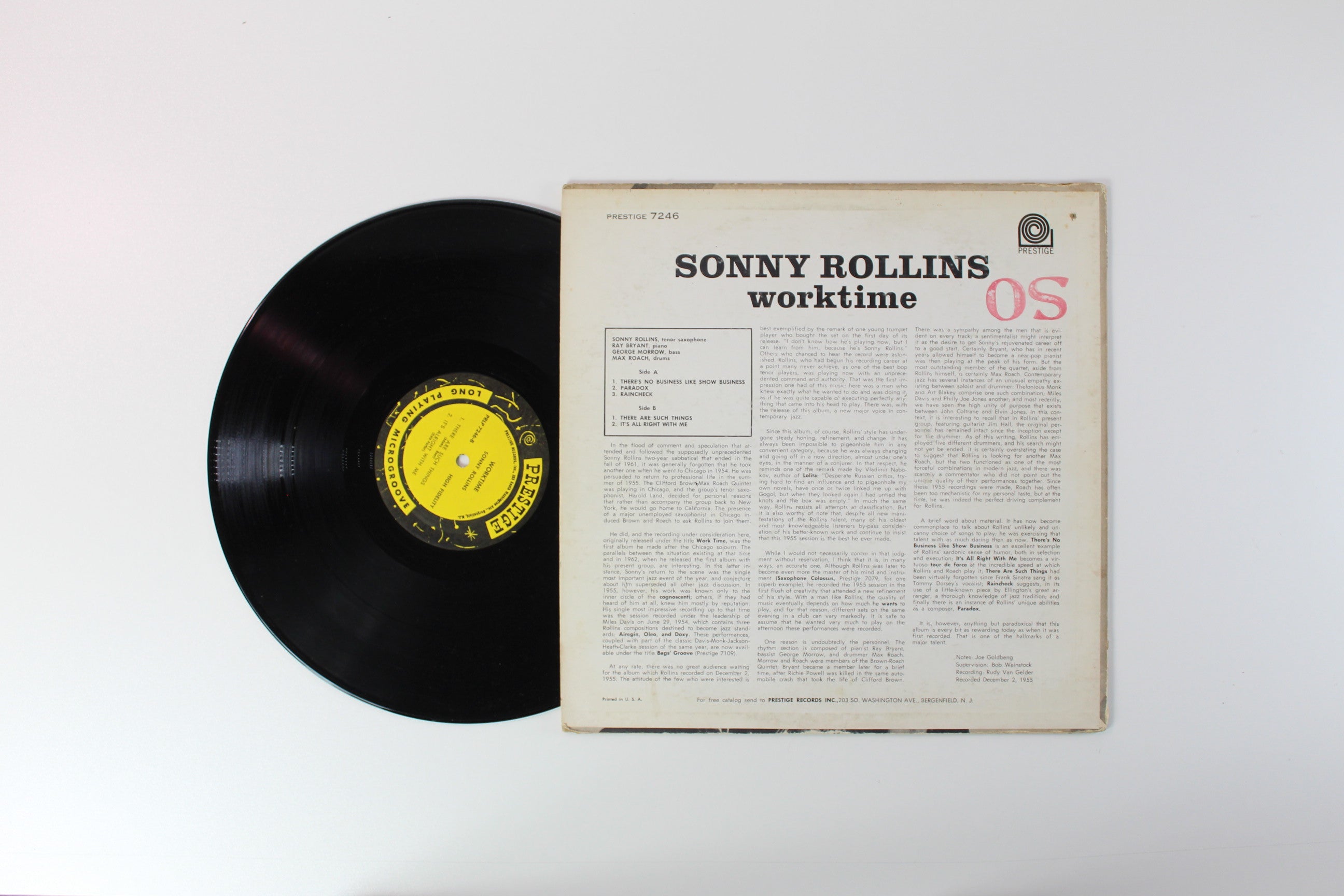 Sonny Rollins - Worktime on Prestige Mono Reissue