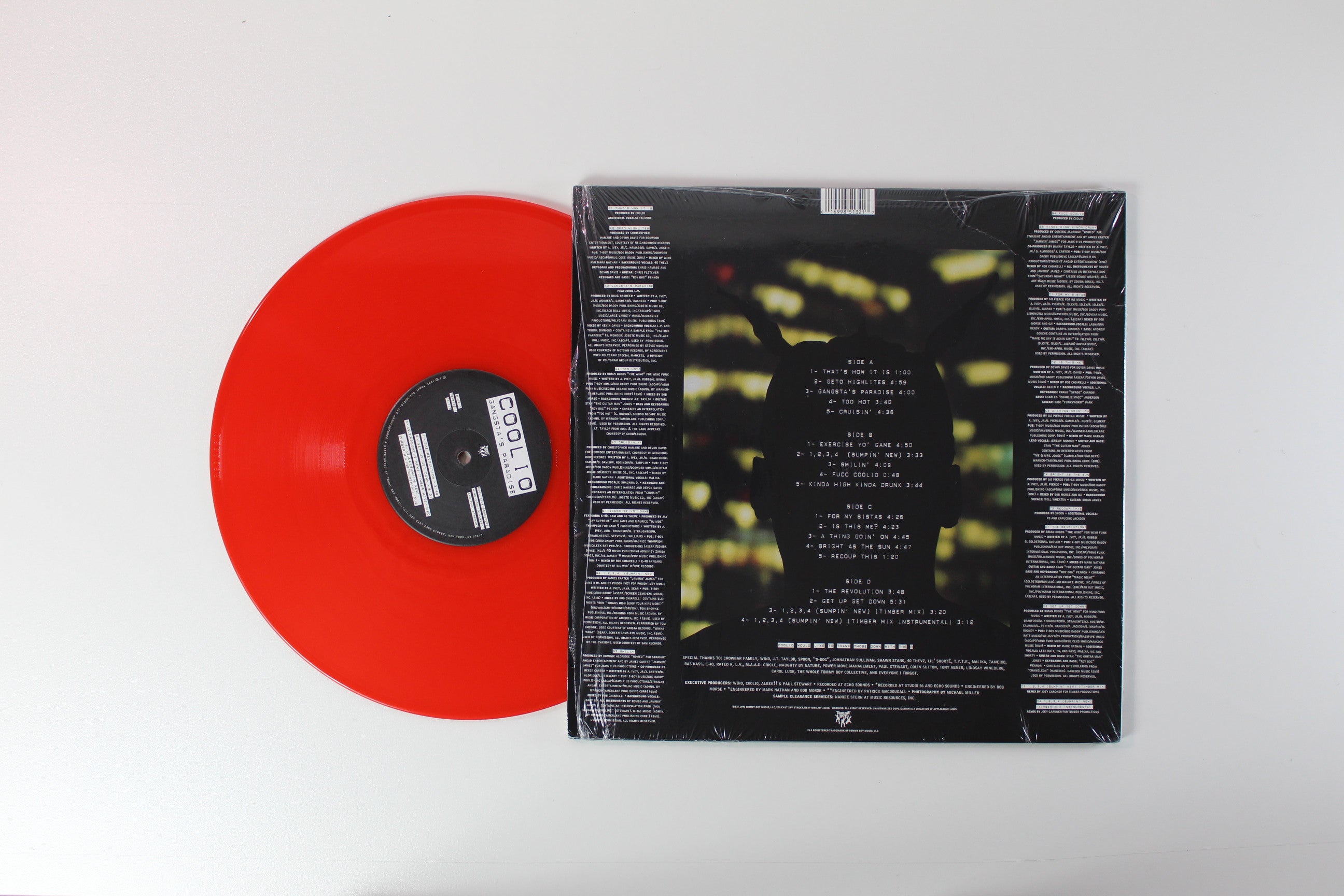 Coolio - Gangsta's Paradise on Tommy boy RSD 2020 Ltd Red Vinyl Reissue