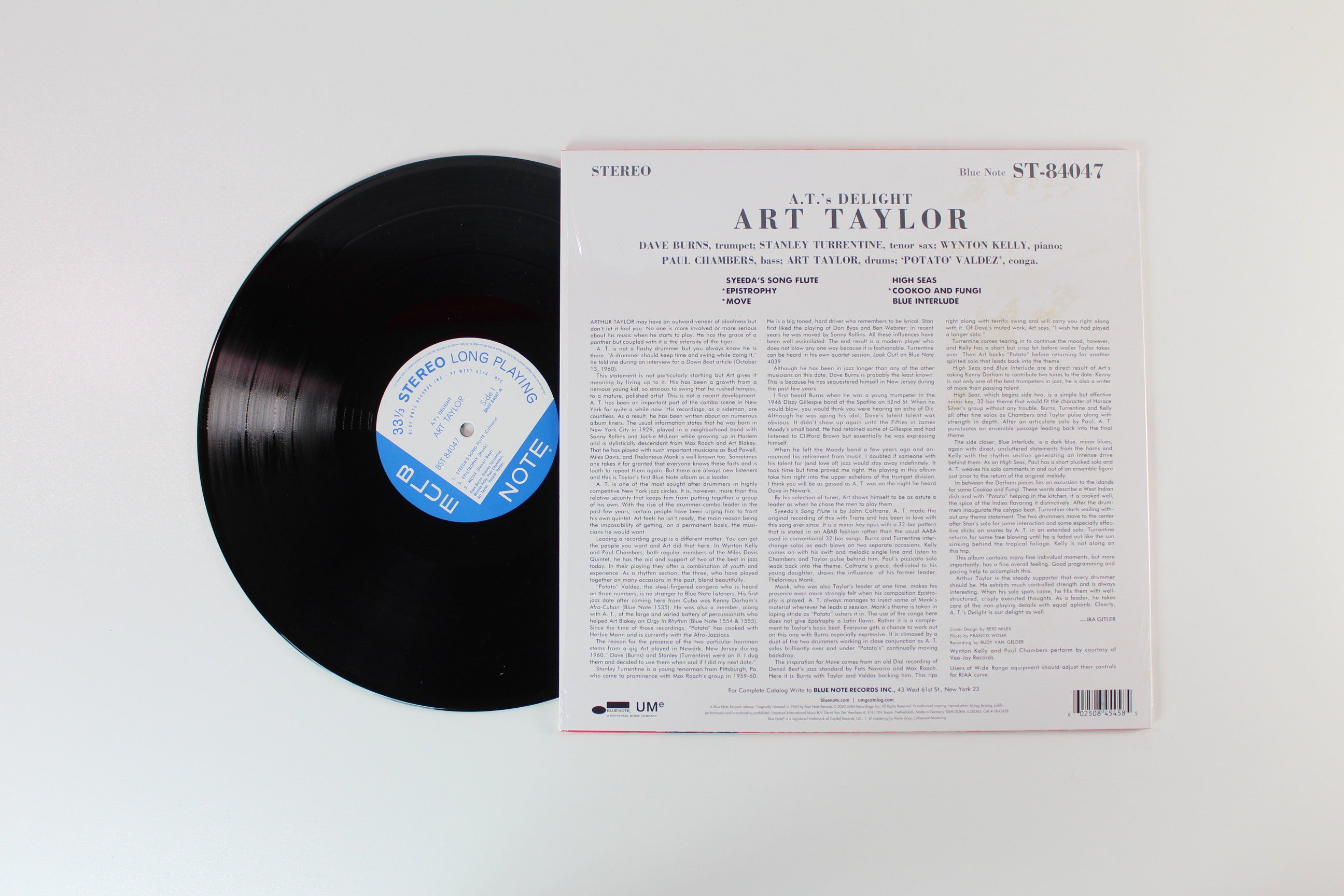 Art Taylor - A.T.'s Delight on Blue Note 80 Vinyl Reissue Series