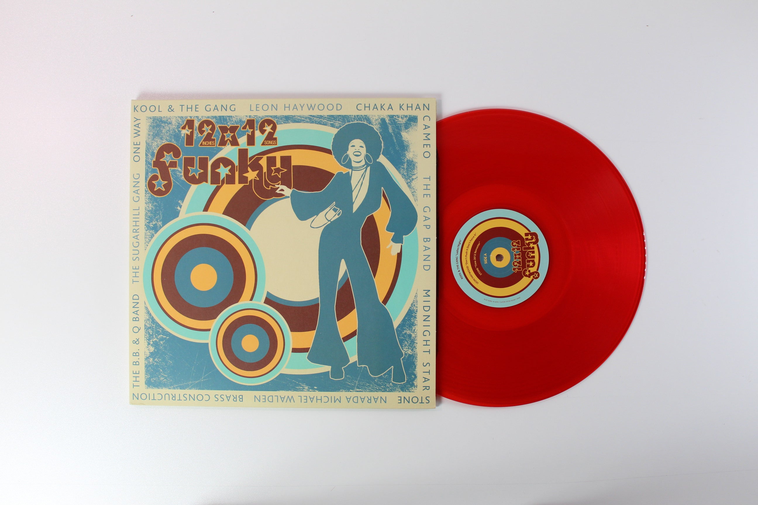 Various - 12x12 Funky on Larvin Music Rights Red Vinyl