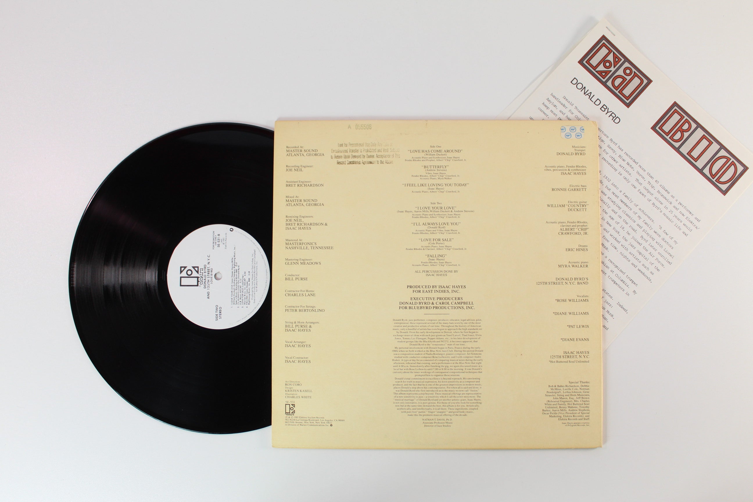 Donald Byrd & 125th Street, N.Y.C. - Love Byrd on Elektra - Promo