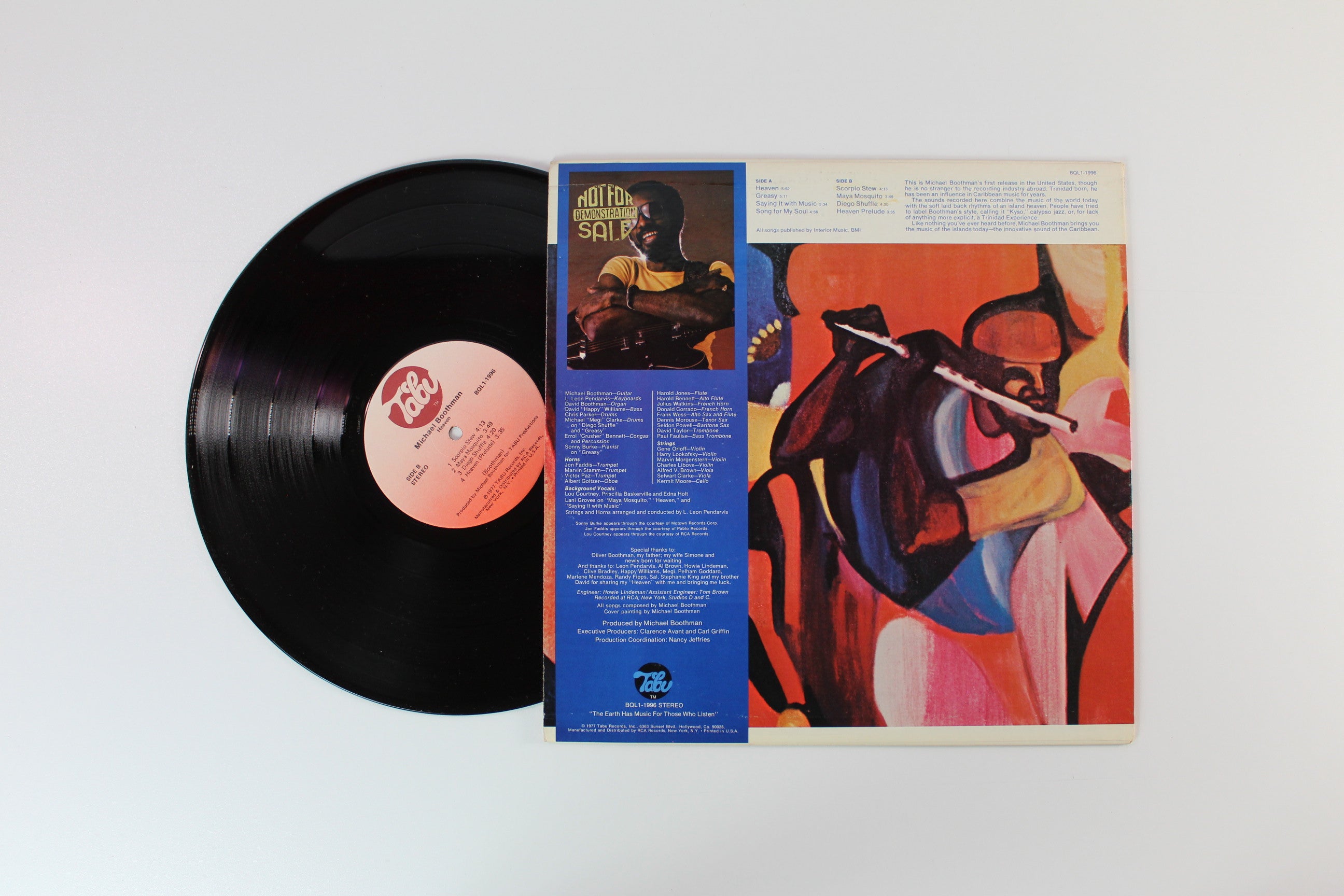 Michael Boothman - Heaven on Tabu Records