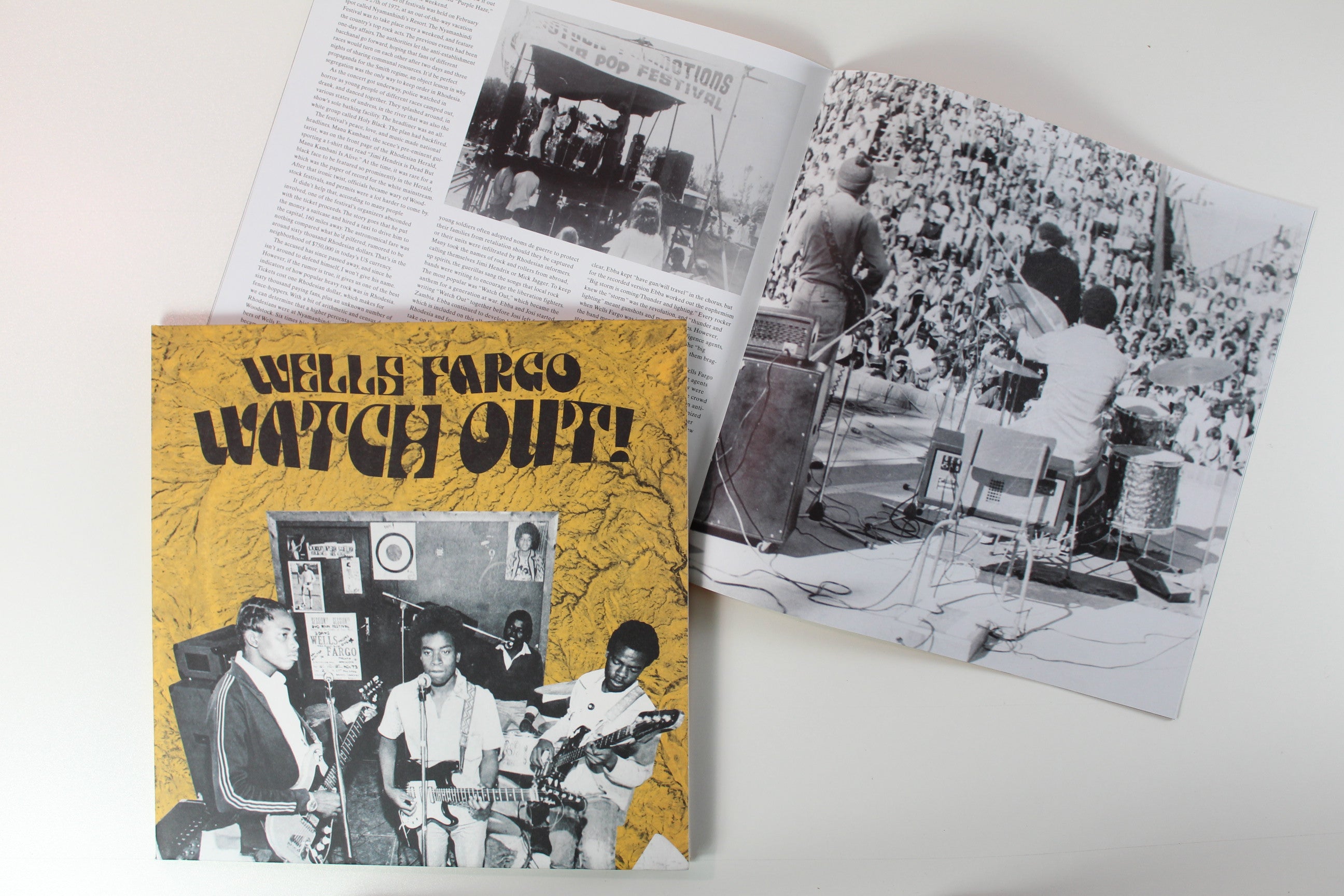 Wells Fargo - Watch Out! on Now Again Vinyl Me Please Yellow/Green Marbled Vinyl