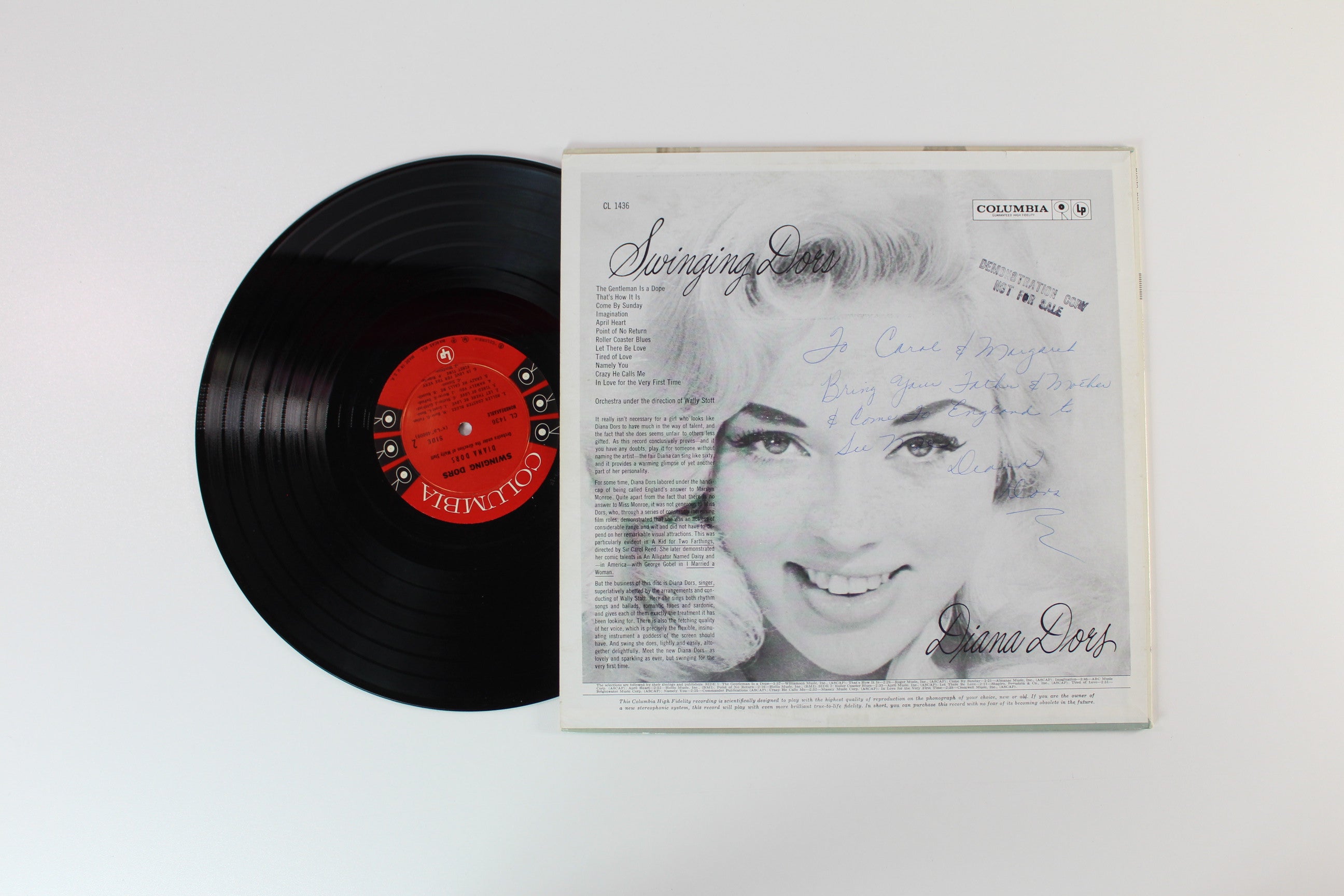 Diana Dors - Swinging Dors on Columbia 6-eye Mono