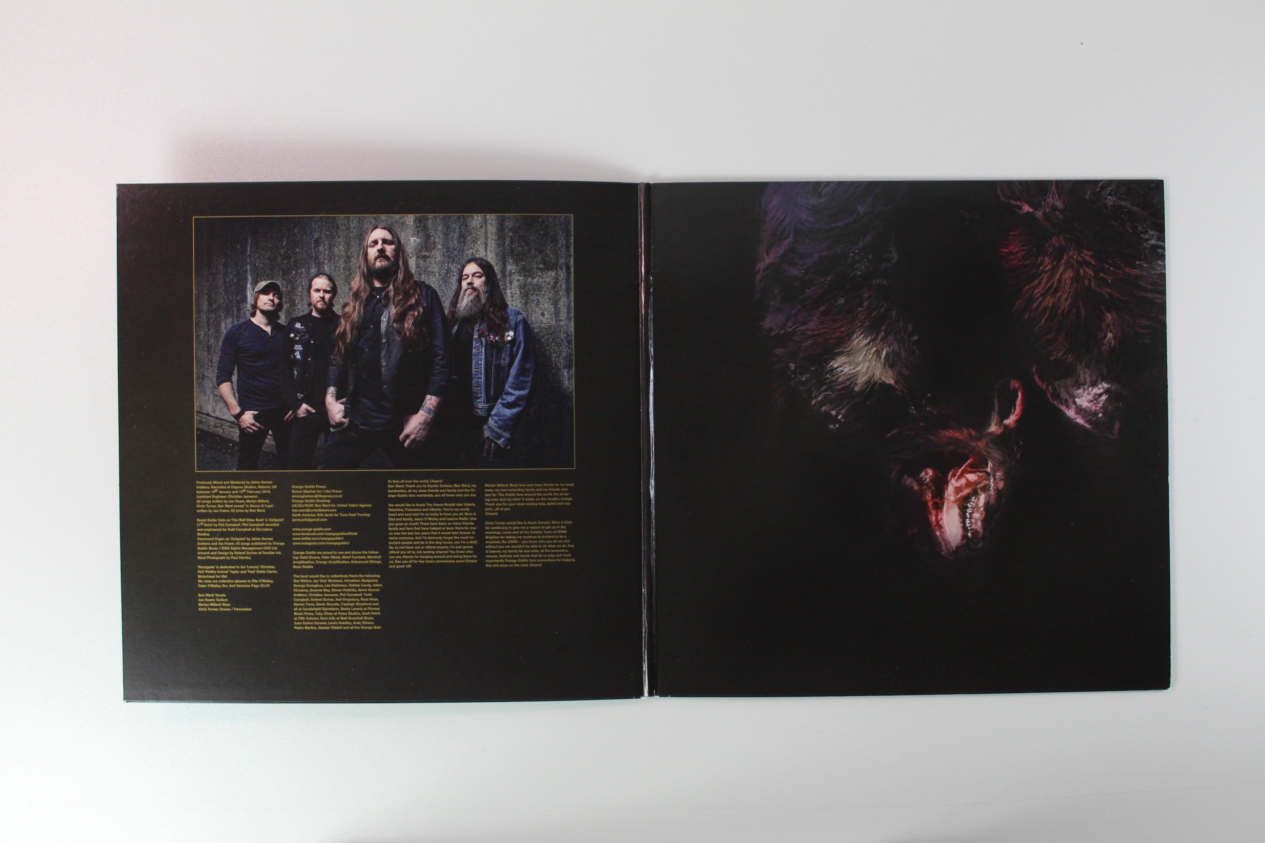 Orange Goblin - The Wolf Bites Back on Candlelight Spinefarm Blue Translucent