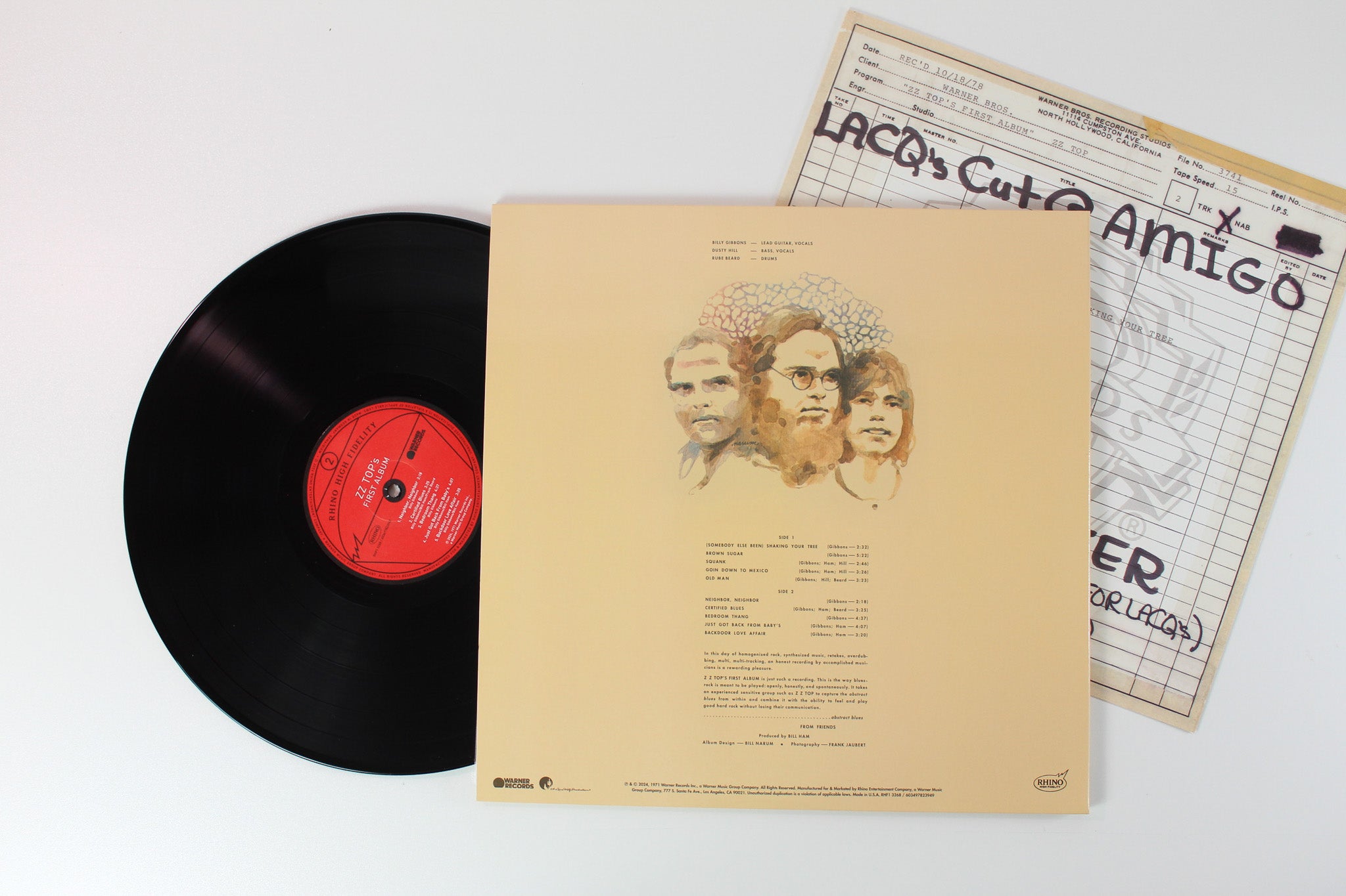 ZZ Top - ZZ Top’s First Album on Rhino Records Ltd 180 Gram Reissue